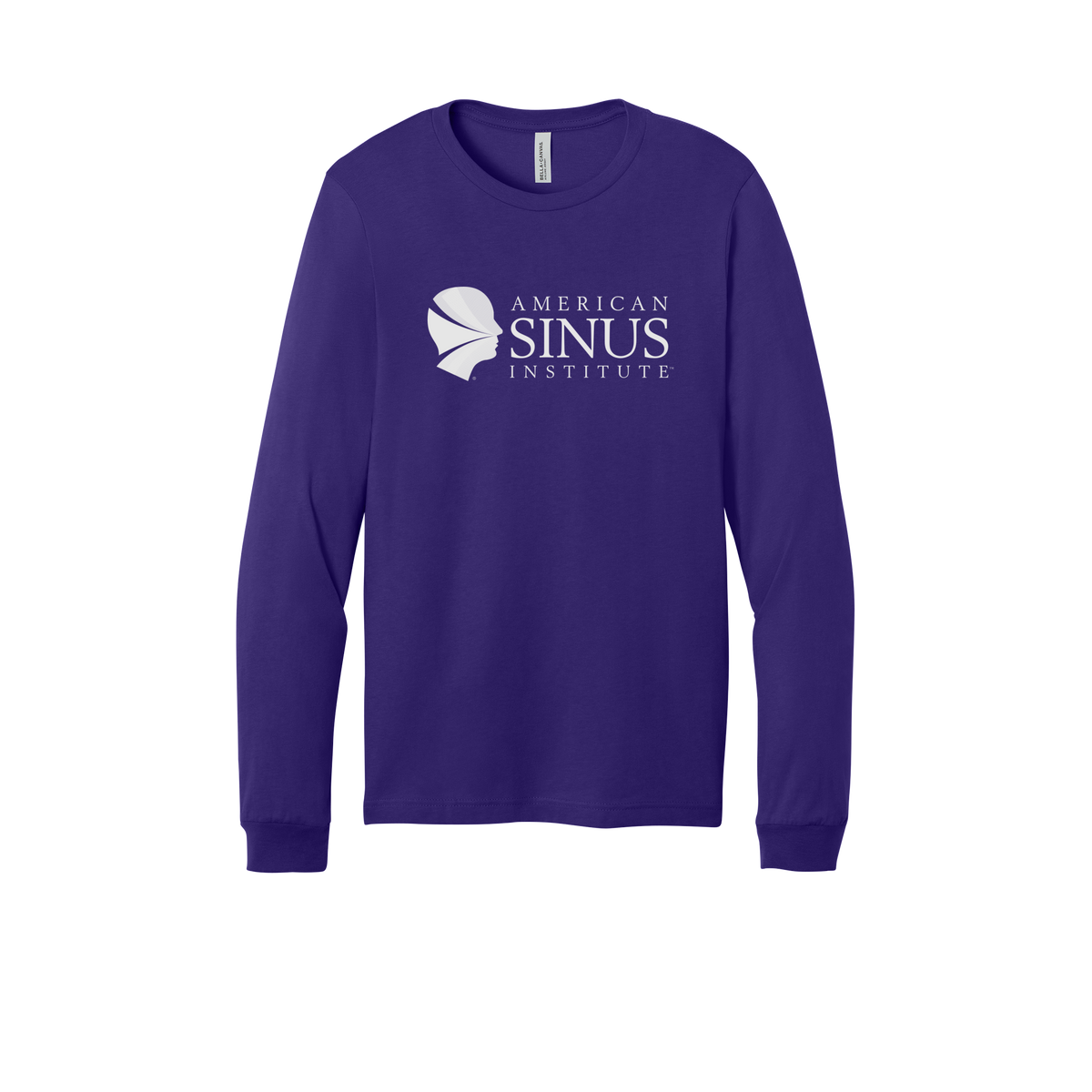 americansinus-all-season-medical-long-sleeve-tee-dtf-front-3501-teampurple-flat-front