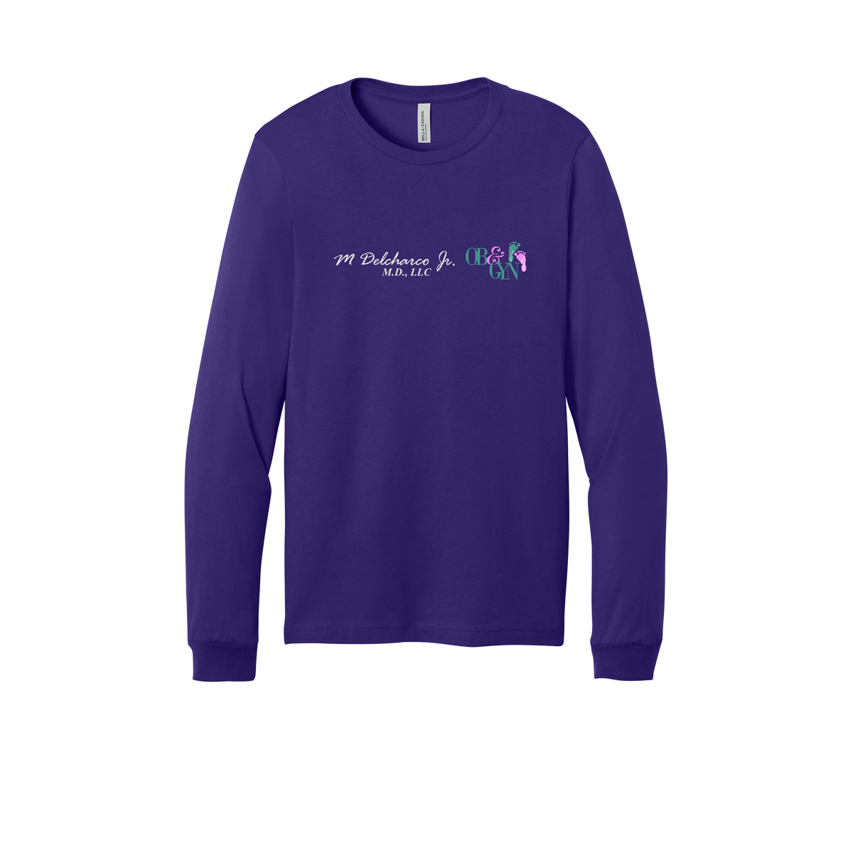 delcharco-all-season-medical-long-sleeve-tee-dtf-front-3501-teampurple-flat-front