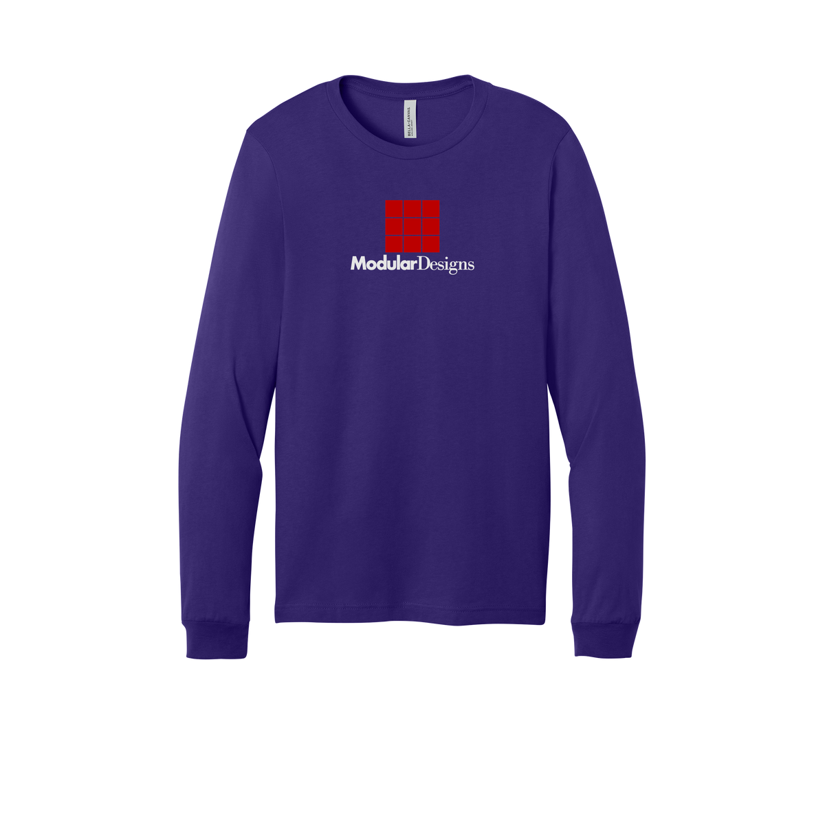 modulardesignsflooring-all-season-long-sleeve-tee-dtf-front-3501-teampurple-flat-front