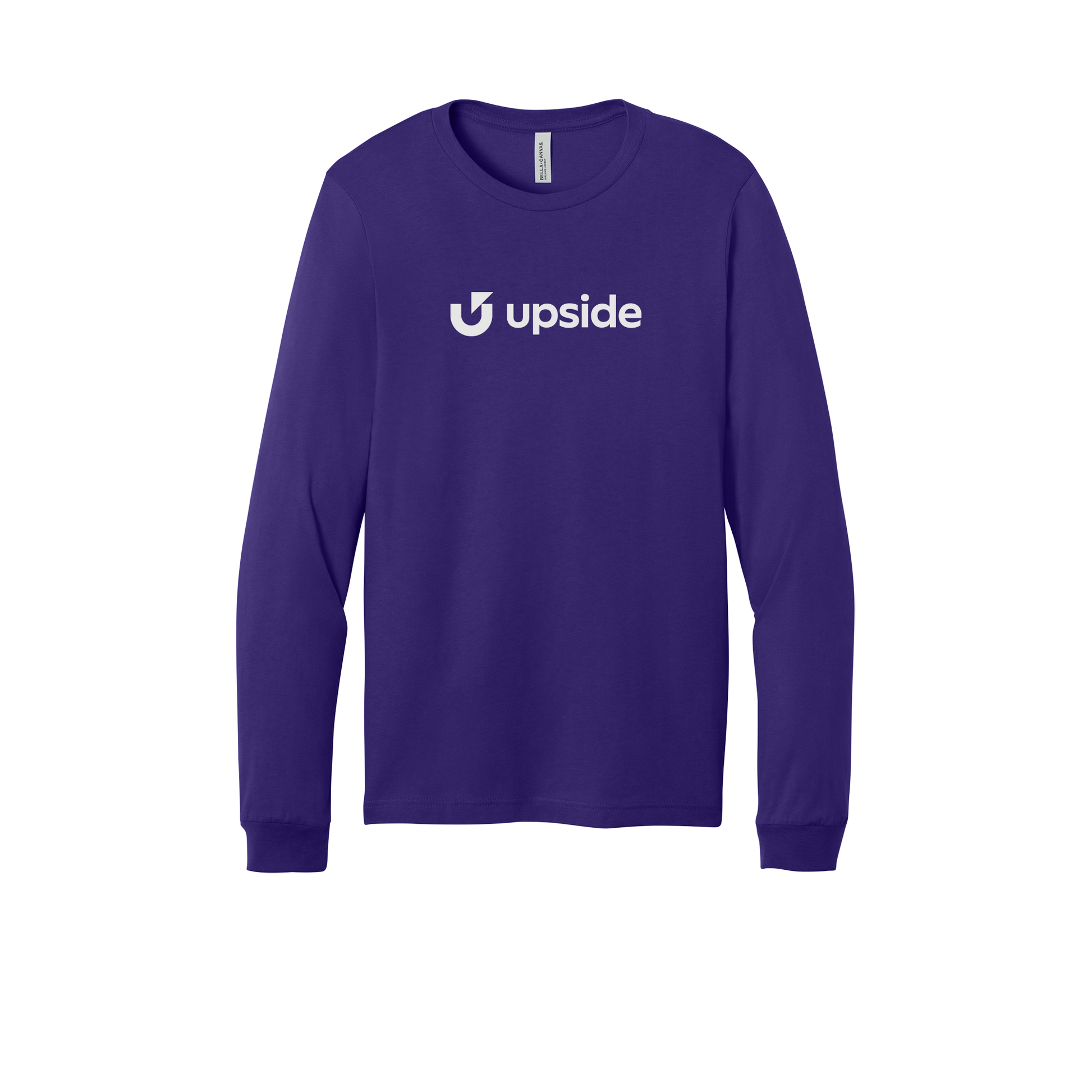 upside-all-season-long-sleeve-tee-dtf-front-3501-teampurple-flat-front