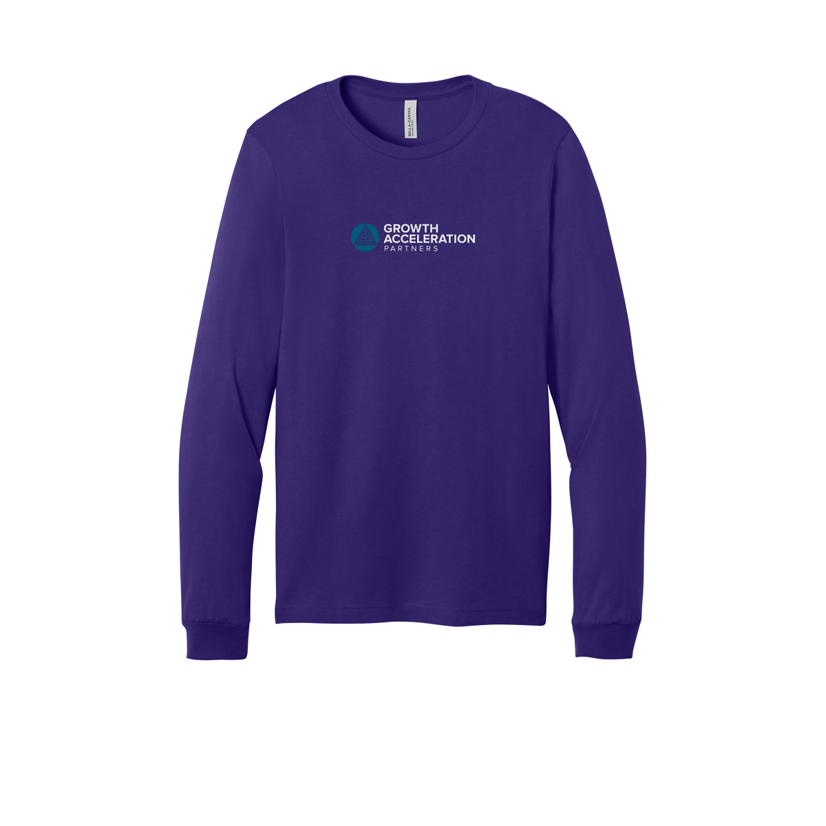 growthaccelerationpartners-all-season-long-sleeve-tee-dtf-front-3501-teampurple-flat-front