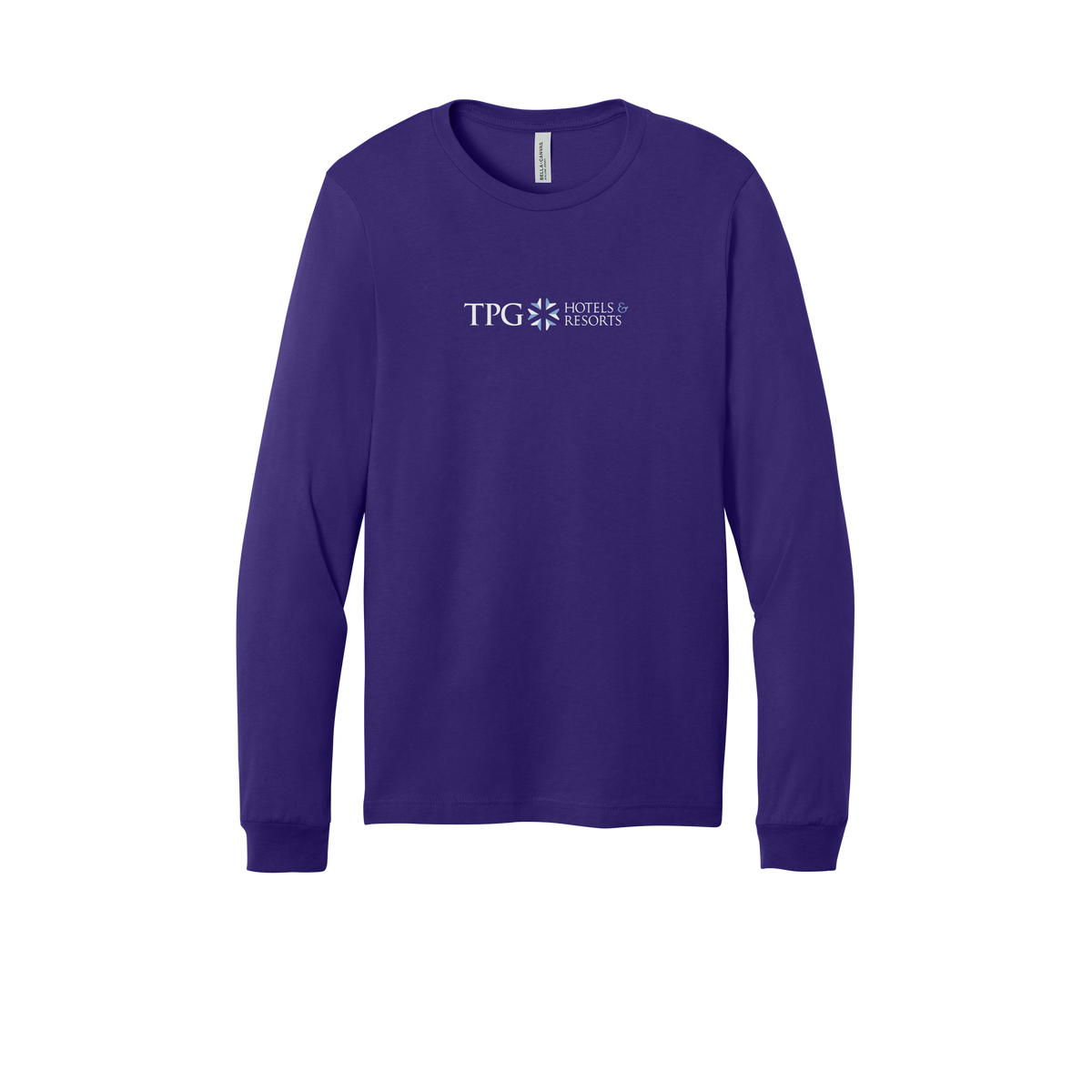 tpghotelsandresorts-all-season-long-sleeve-tee-dtf-front-3501-teampurple-flat-front