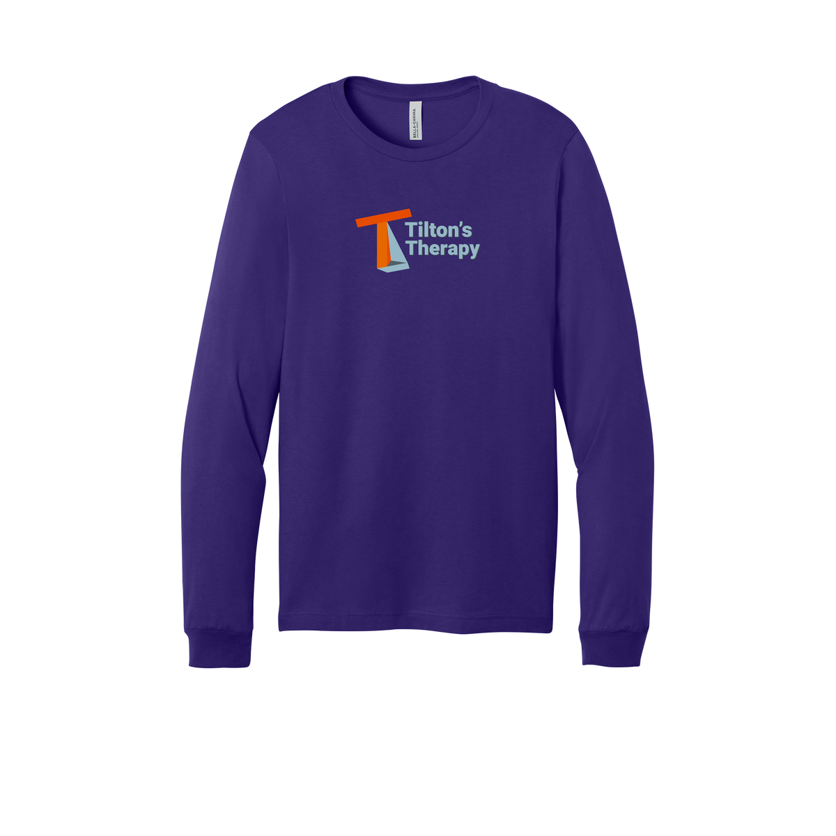 tiltonstherapy-all-season-long-sleeve-tee-dtf-front-3501-teampurple-flat-front