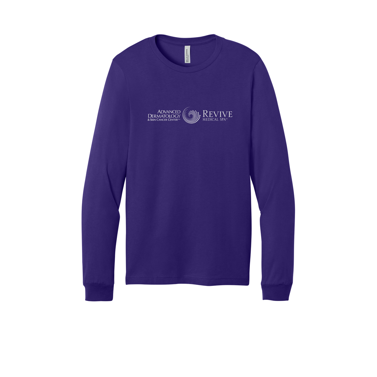 advancedskinmd-all-season-medical-long-sleeve-tee-dtf-front-3501-teampurple-flat-front