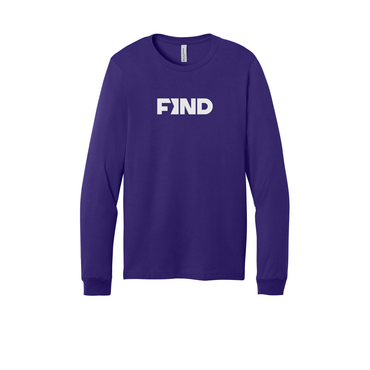 findrealestate-all-season-long-sleeve-tee-dtf-front-3501-teampurple-flat-front