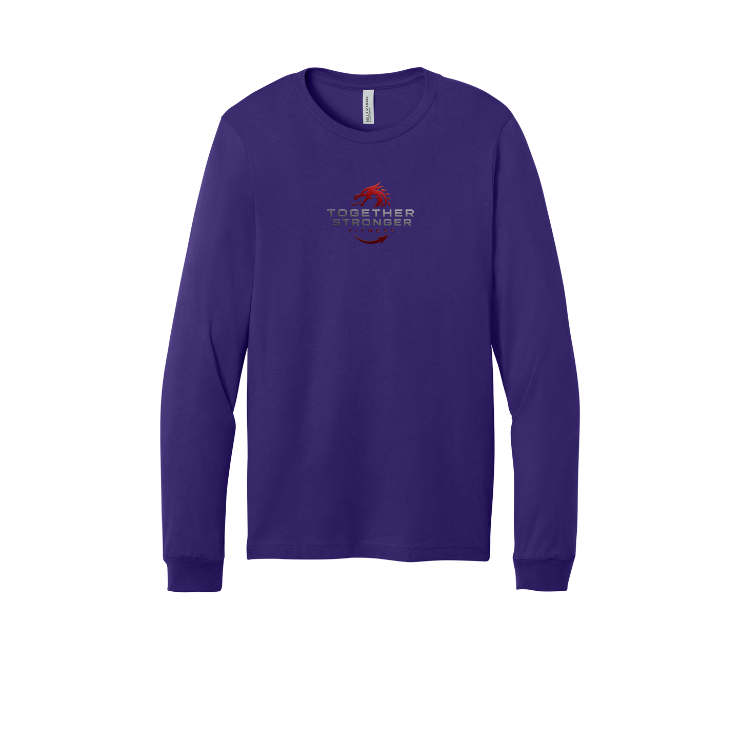 togetherstrongerfitness-all-season-long-sleeve-tee-dtf-front-3501-teampurple-flat-front