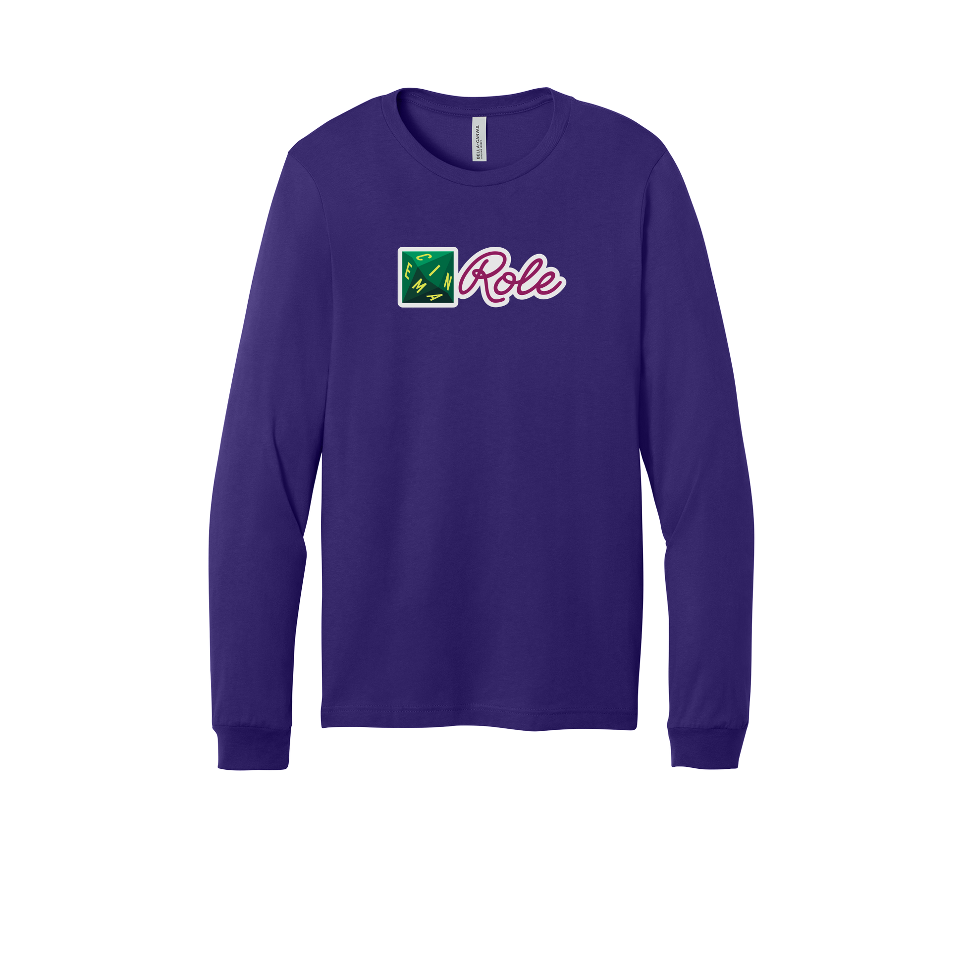 cinemarole-all-season-long-sleeve-tee-dtf-front-3501-teampurple-flat-front