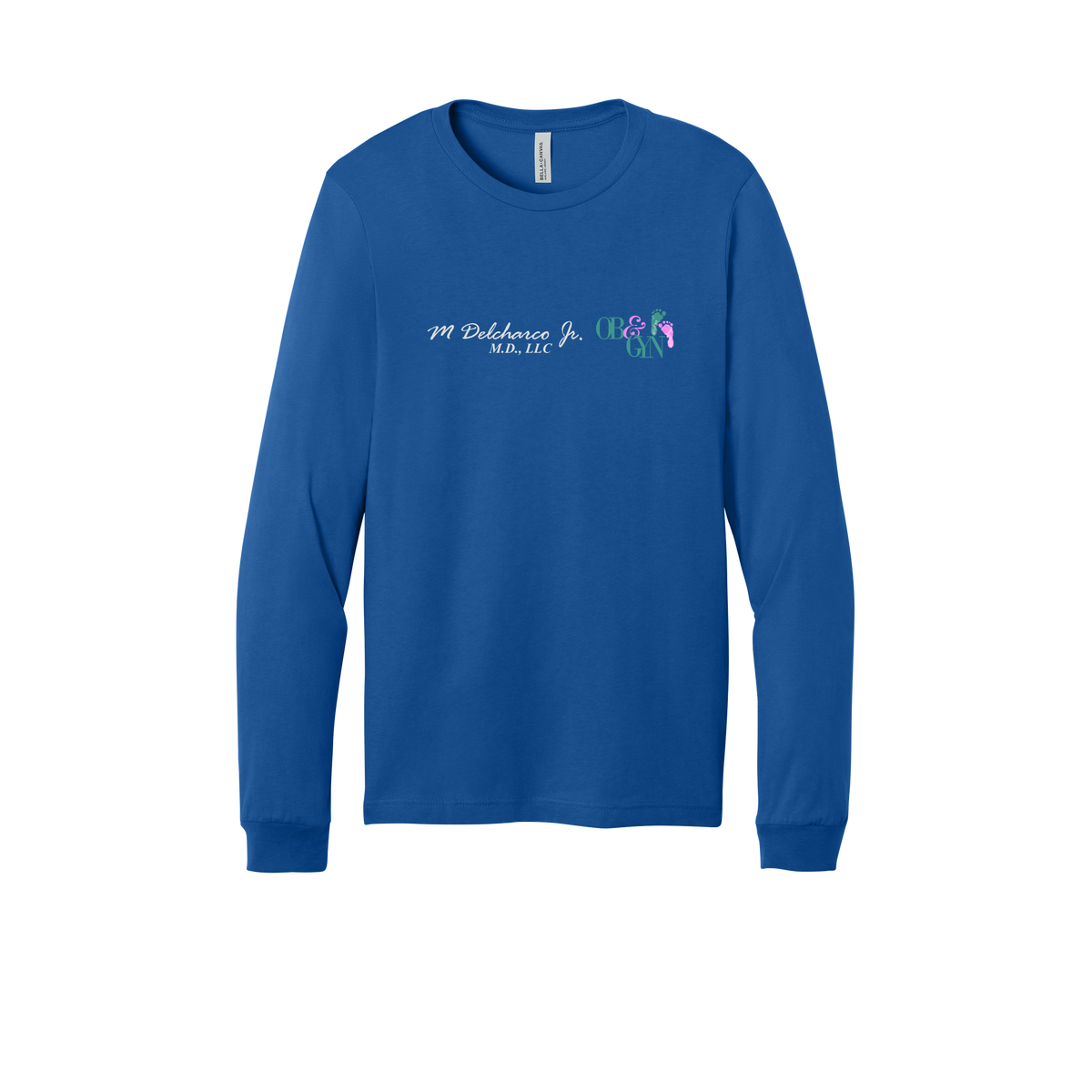 delcharco-all-season-medical-long-sleeve-tee-dtf-front-3501-trueroyal-flat-front