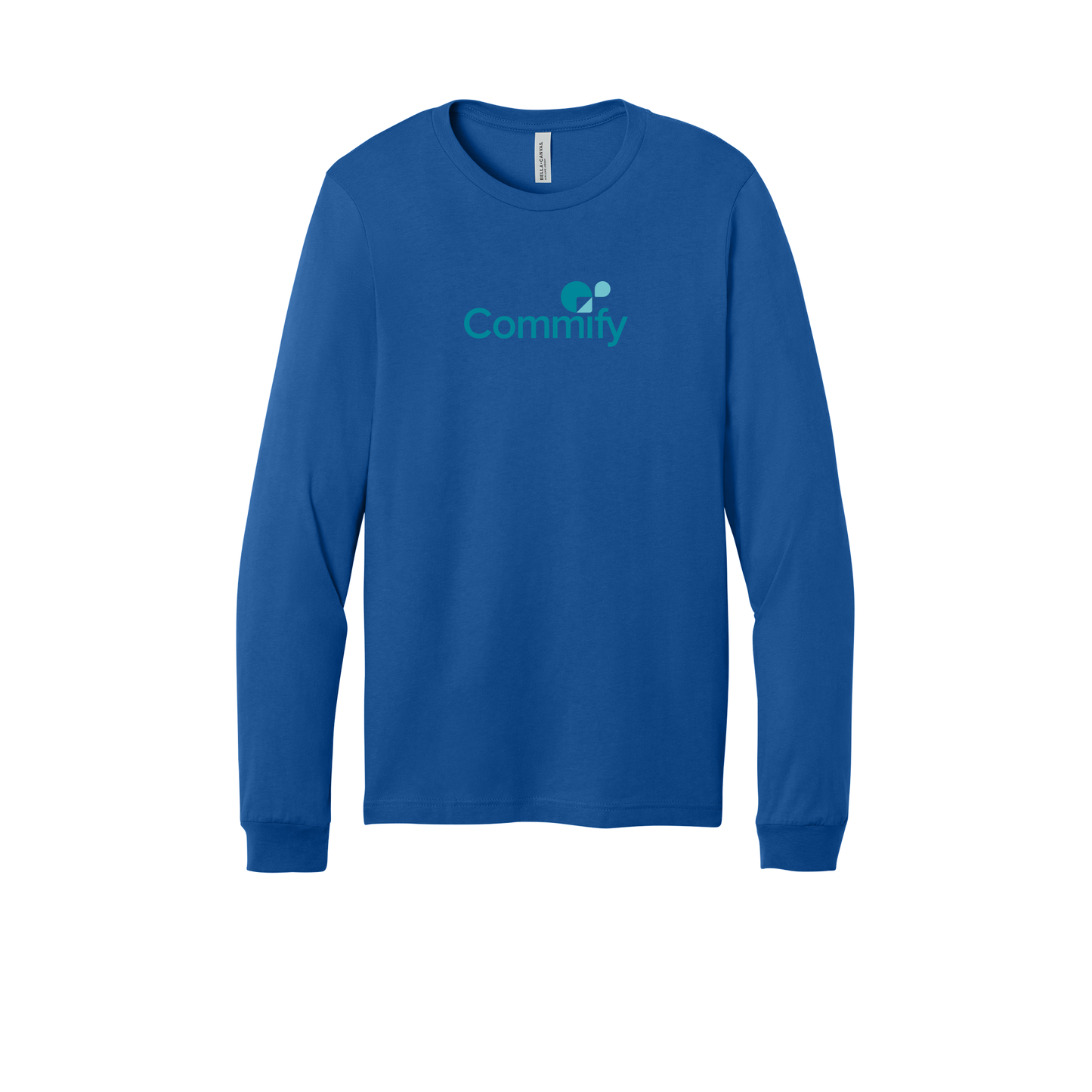commify-all-season-long-sleeve-tee-dtf-front-3501-trueroyal-flat-front