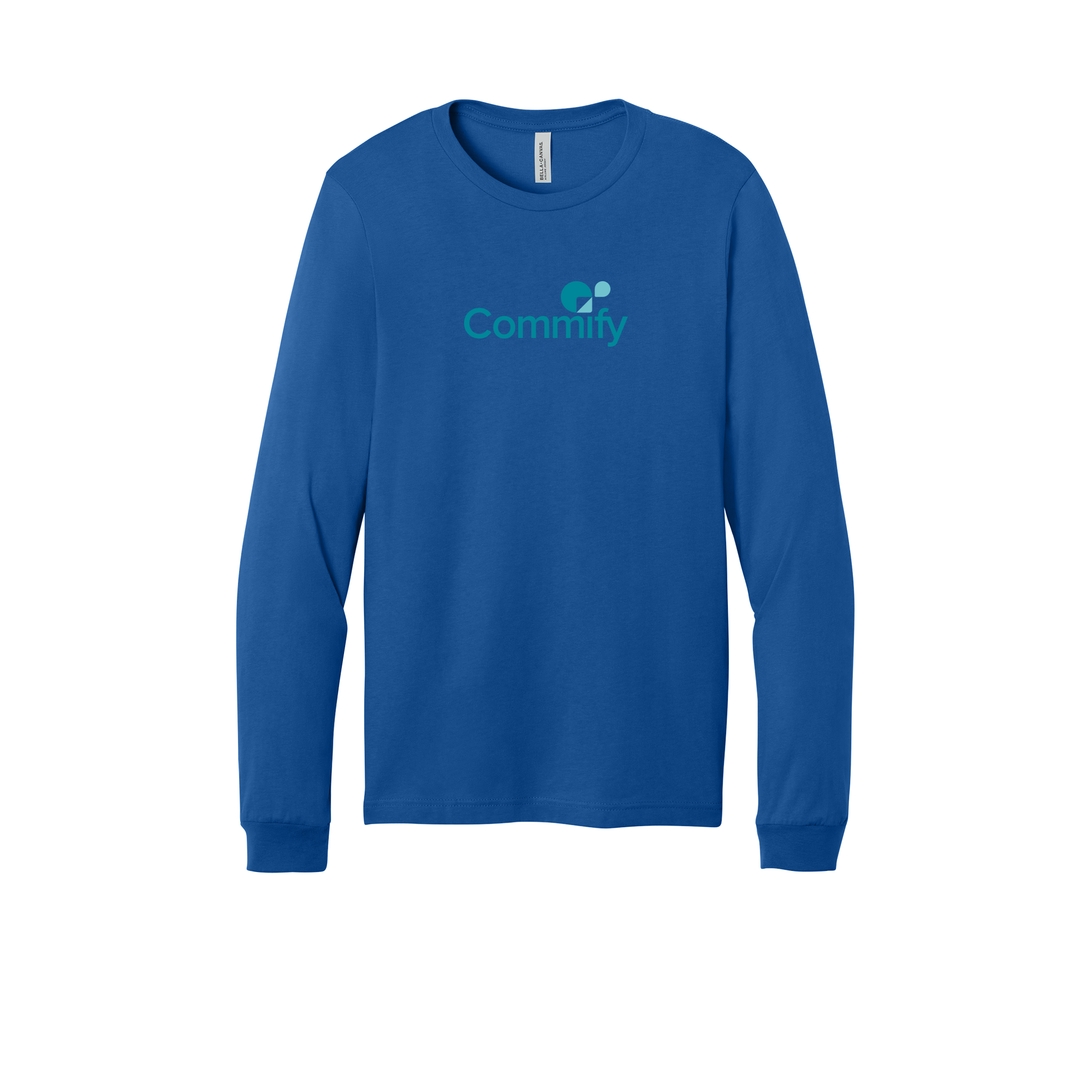 commify-all-season-long-sleeve-tee-dtf-front-3501-trueroyal-flat-front