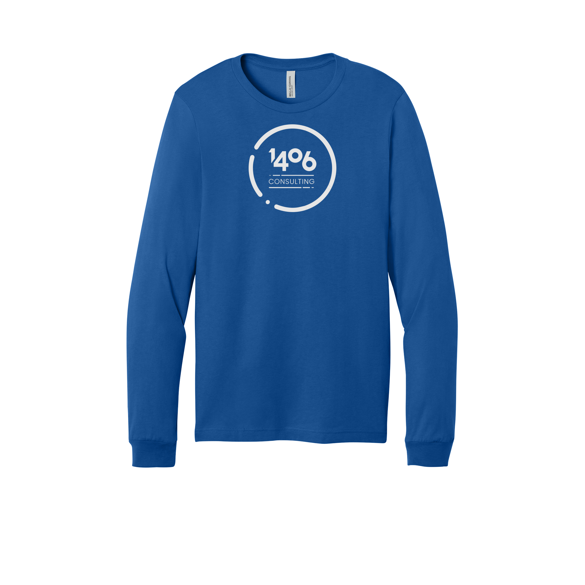 1406consulting-all-season-long-sleeve-tee-dtf-front-3501-trueroyal-flat-front