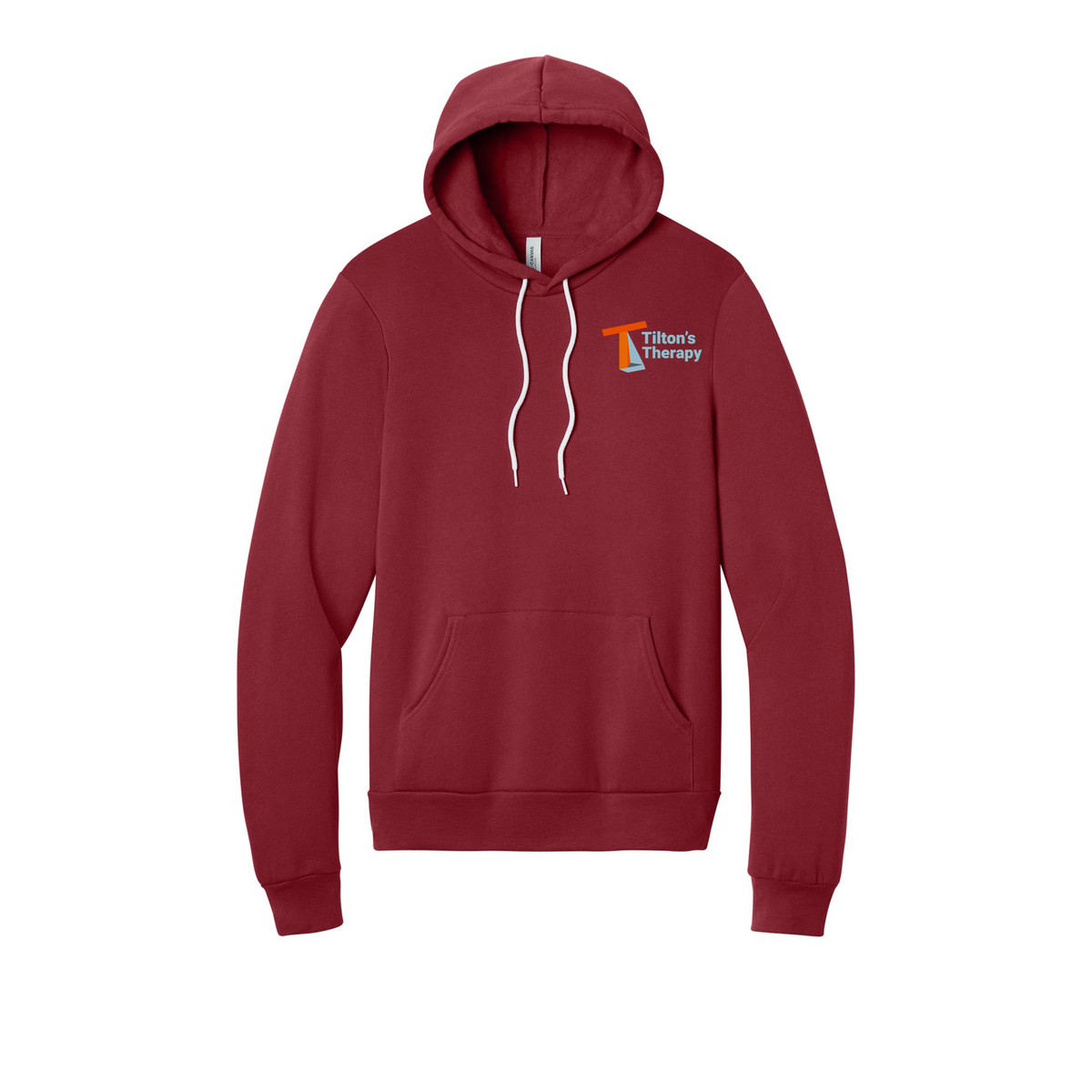tiltonstherapy-bellacanvas-unisex-fleece-pullover-hoodie-dtf-leftchest-3719-cardinal-flat-front
