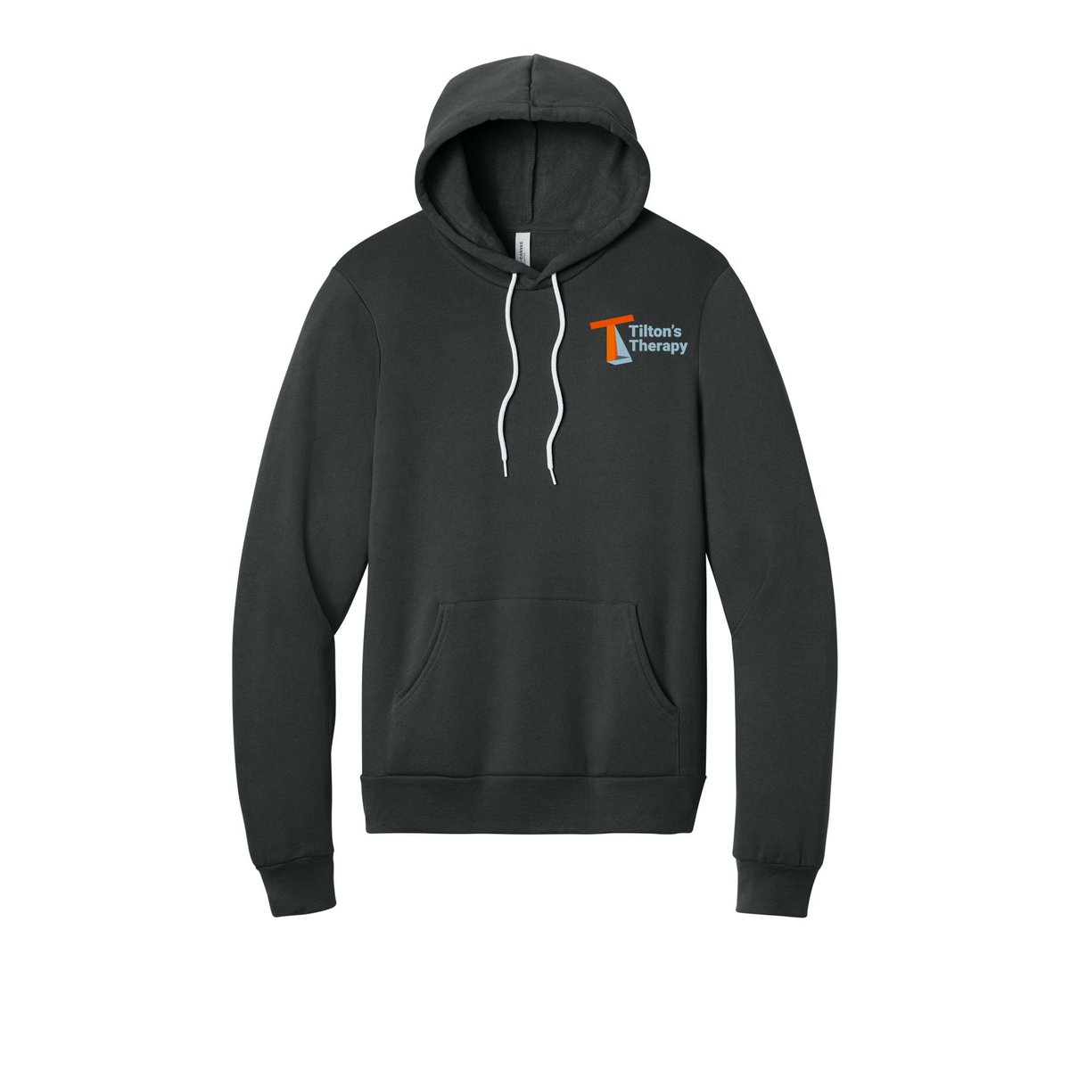 tiltonstherapy-bellacanvas-unisex-fleece-pullover-hoodie-dtf-leftchest-3719-darkgrey-flat-front