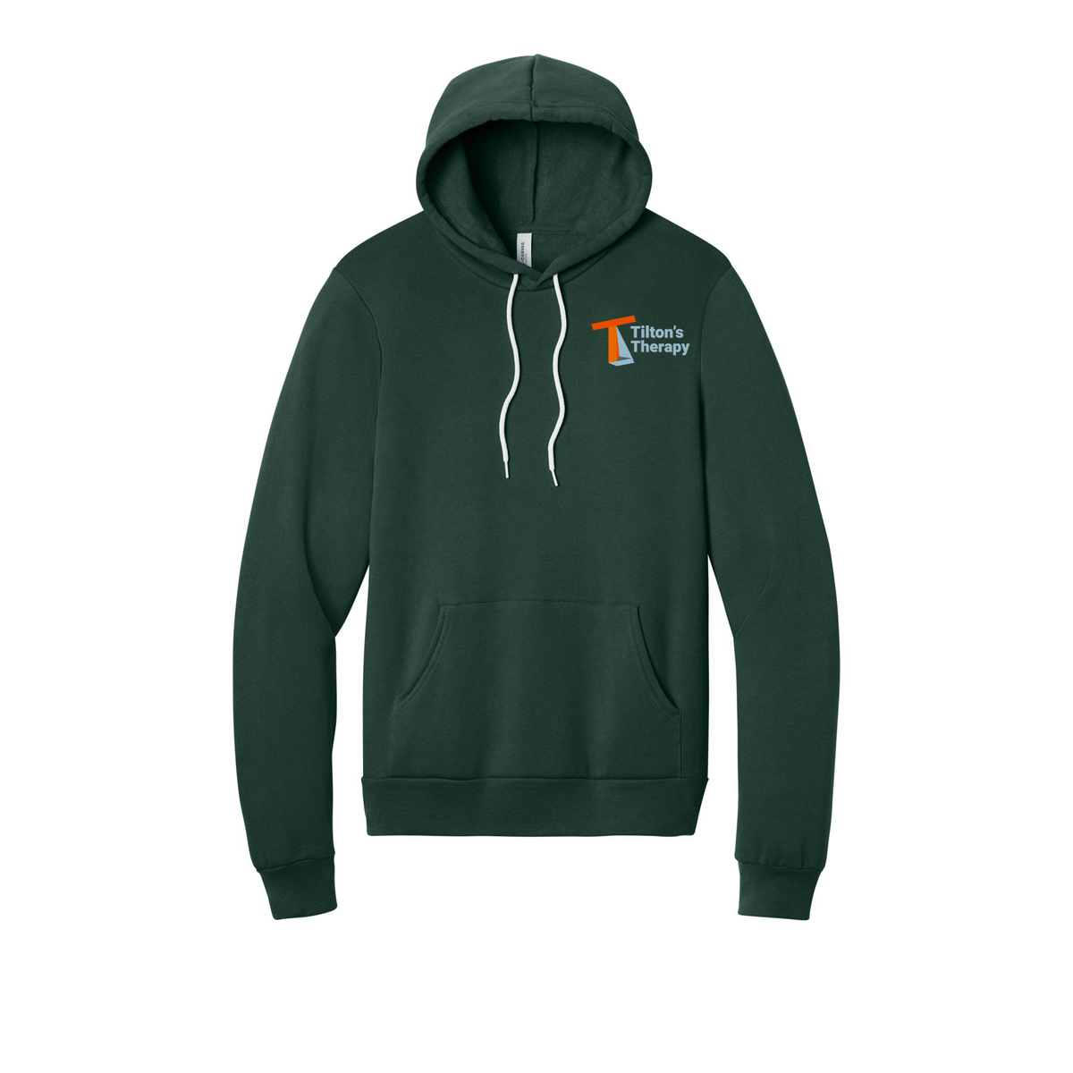 tiltonstherapy-bellacanvas-unisex-fleece-pullover-hoodie-dtf-leftchest-3719-forest-flat-front