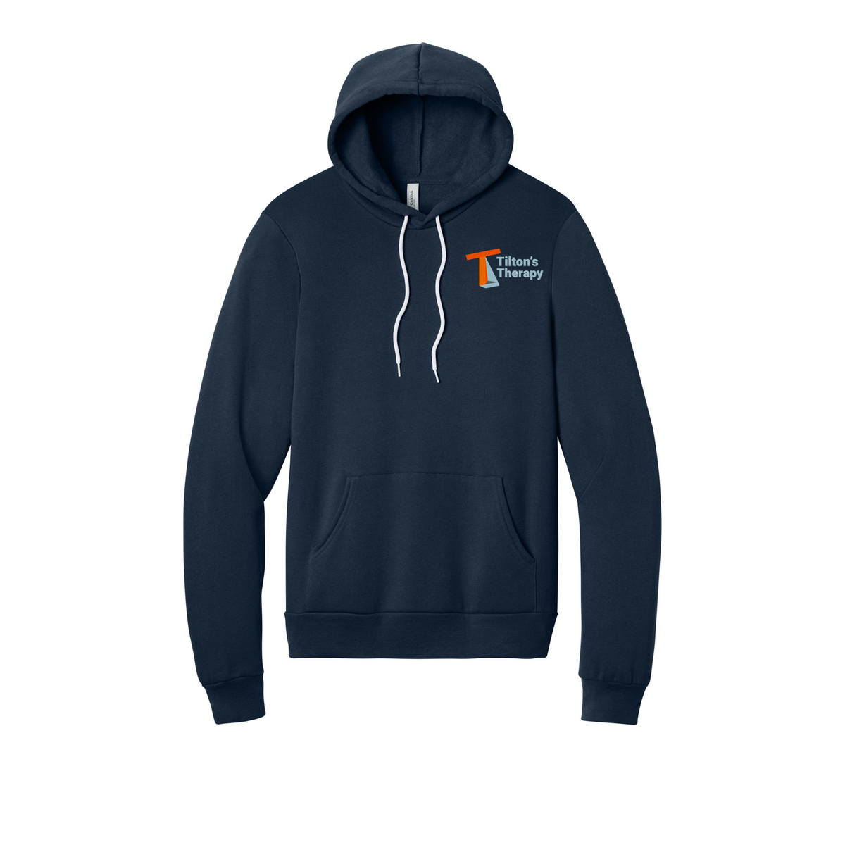 tiltonstherapy-bellacanvas-unisex-fleece-pullover-hoodie-dtf-leftchest-3719-navy-flat-front