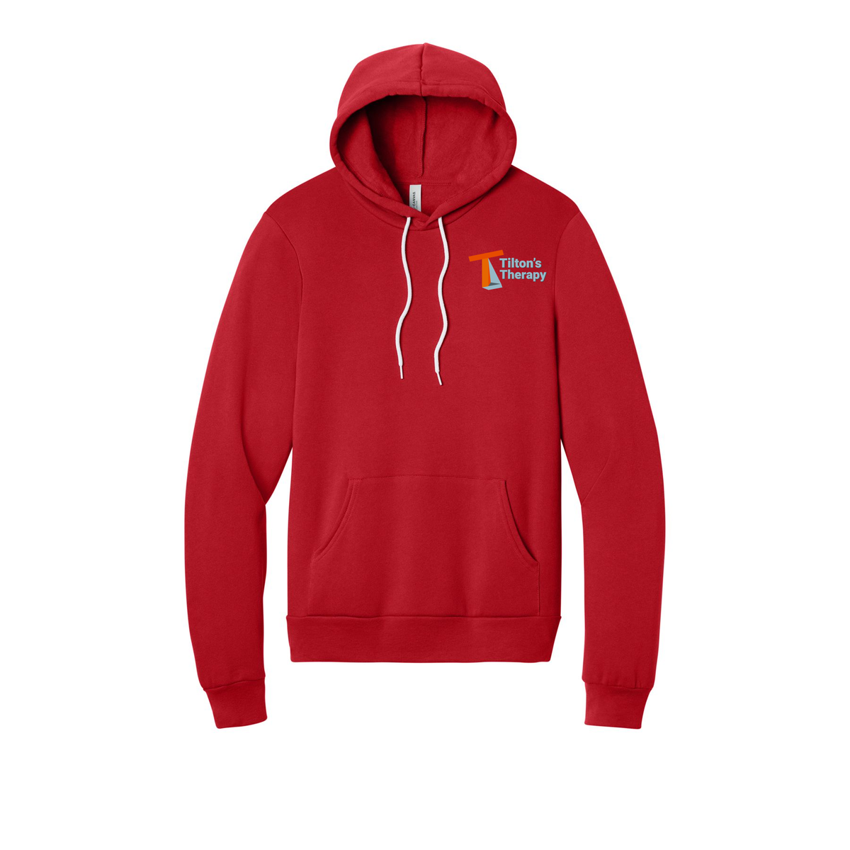 tiltonstherapy-bellacanvas-unisex-fleece-pullover-hoodie-dtf-leftchest-3719-red-flat-front