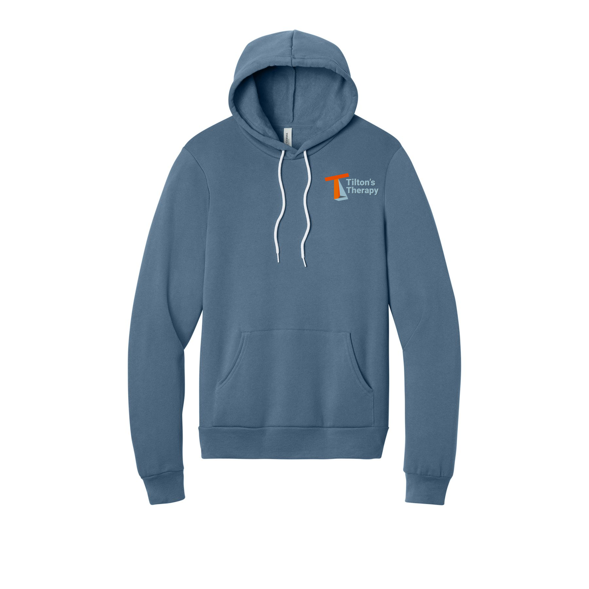 tiltonstherapy-bellacanvas-unisex-fleece-pullover-hoodie-dtf-leftchest-3719-steelblue-flat-front