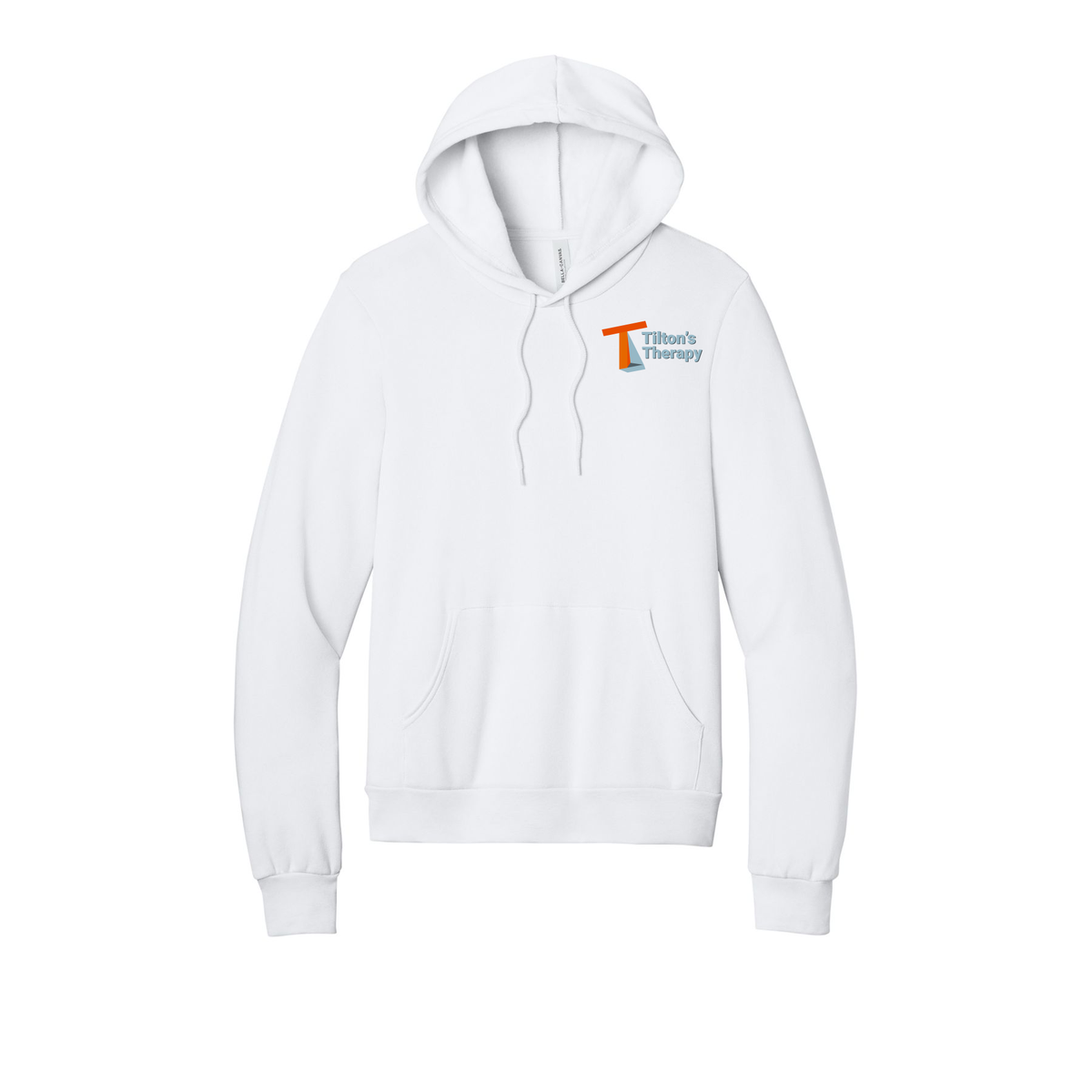 tiltonstherapy-bellacanvas-unisex-fleece-pullover-hoodie-dtf-leftchest-3719-white-flat-front