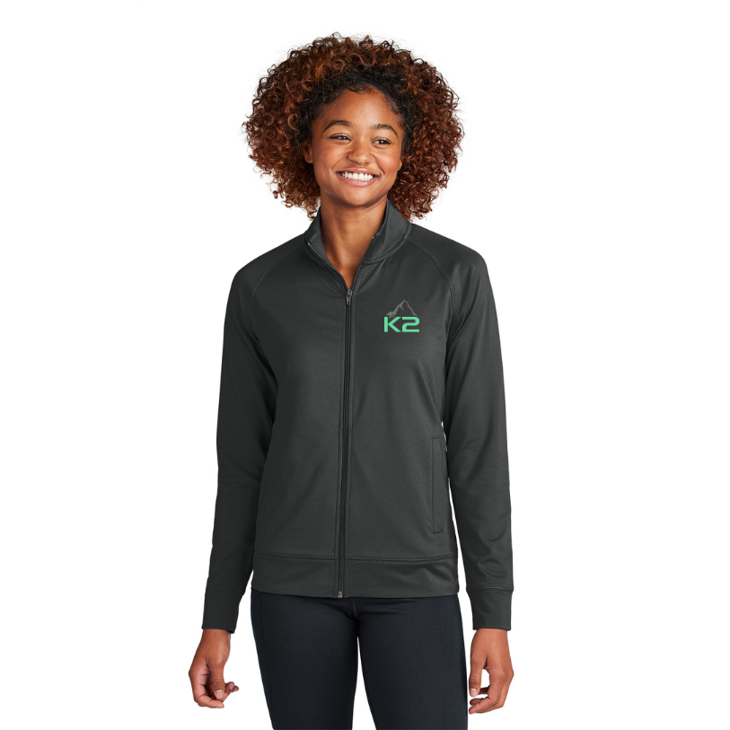 Sport-Tek® Women's Sport-Wick® Stretch Full-Zip Cadet Jacket