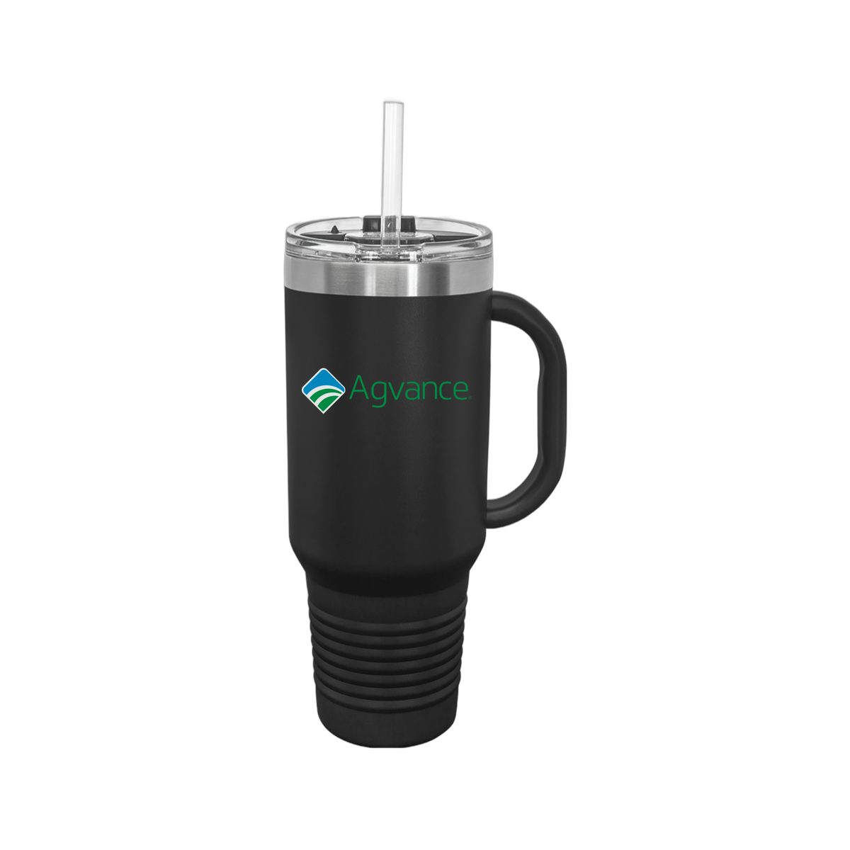 agvance-travel-mug-40oz-uv-drinkwarefront-40ozTravelMug-black-flat-front