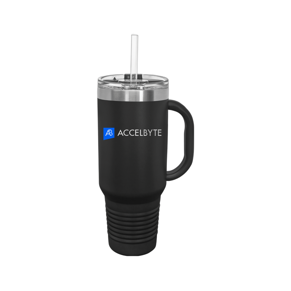 accelbyte-travel-mug-40oz-uv-drinkwarefront-40ozTravelMug-black-flat-front