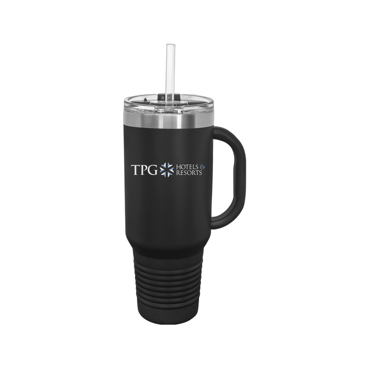 tpghotelsandresorts-travel-mug-40oz-uv-drinkwarefront-40ozTravelMug-black-flat-front