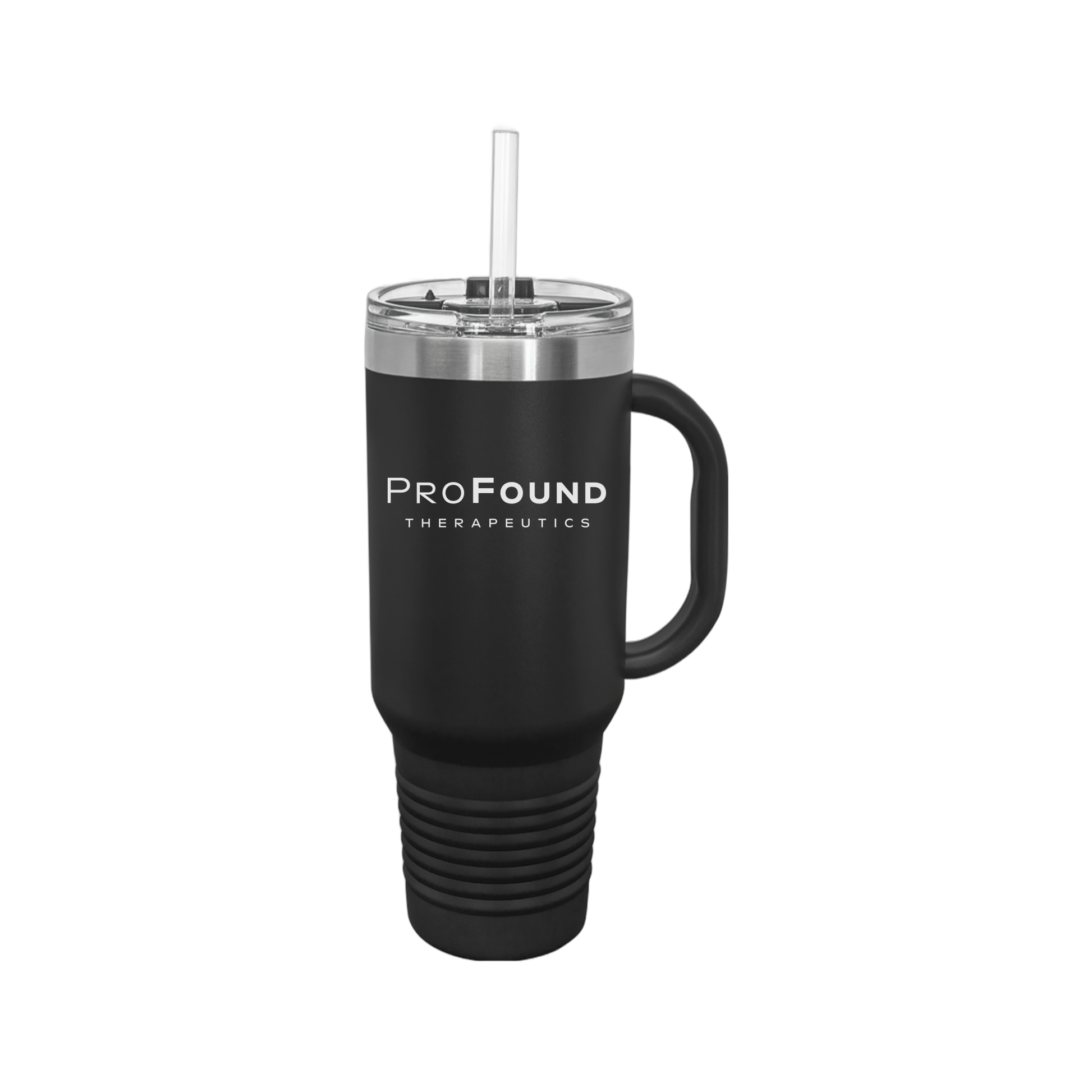 profoundtx-travel-mug-40oz-uv-drinkwarefront-40ozTravelMug-black-flat-front