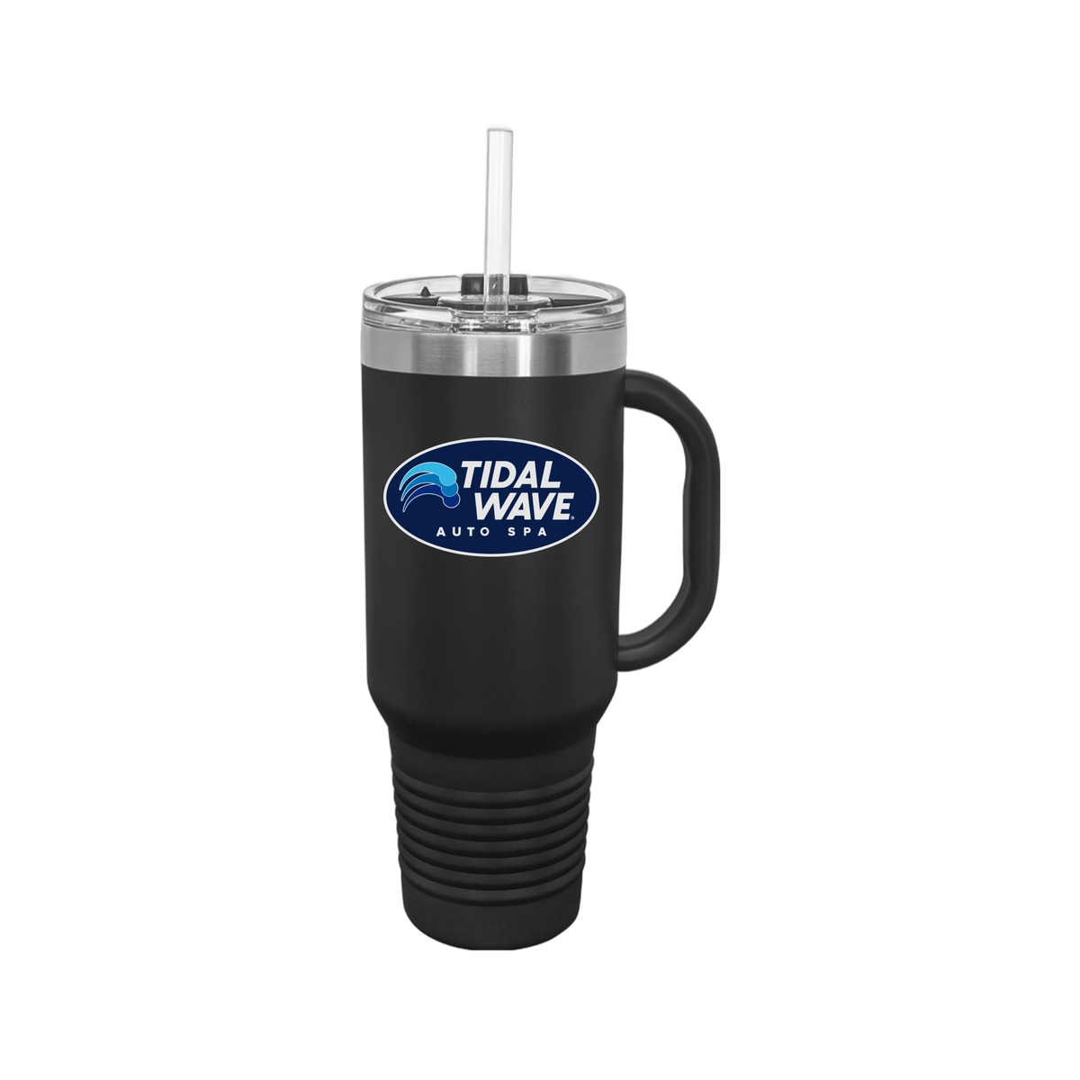 tidalwaveautospa-travel-mug-40oz-uv-drinkwarefront-40ozTravelMug-black-flat-front
