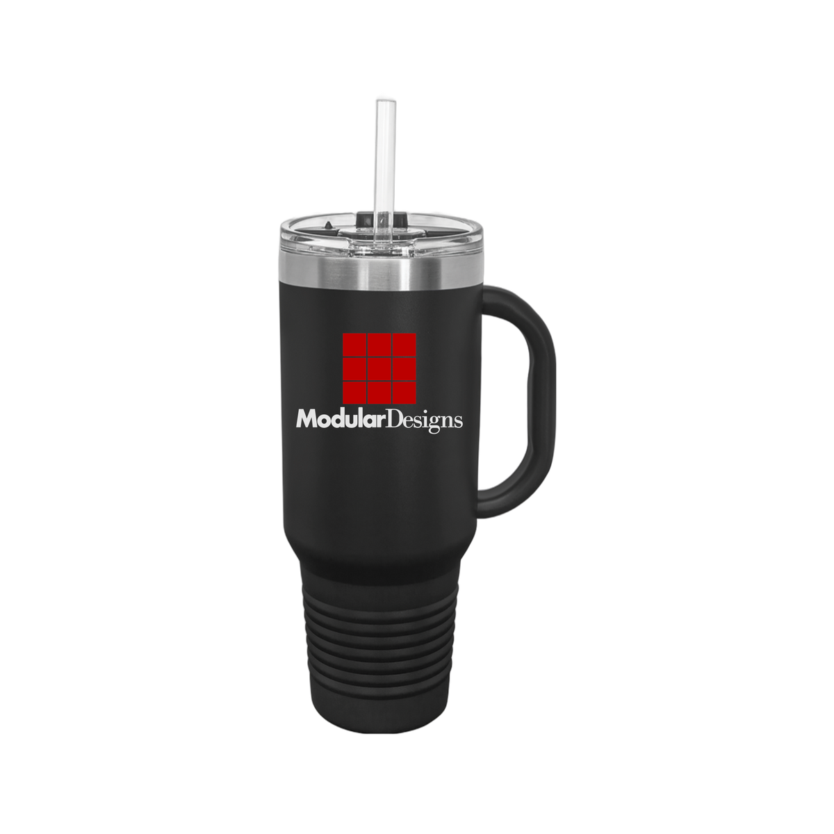 modulardesignsflooring-travel-mug-40oz-uv-drinkwarefront-40ozTravelMug-black-flat-front