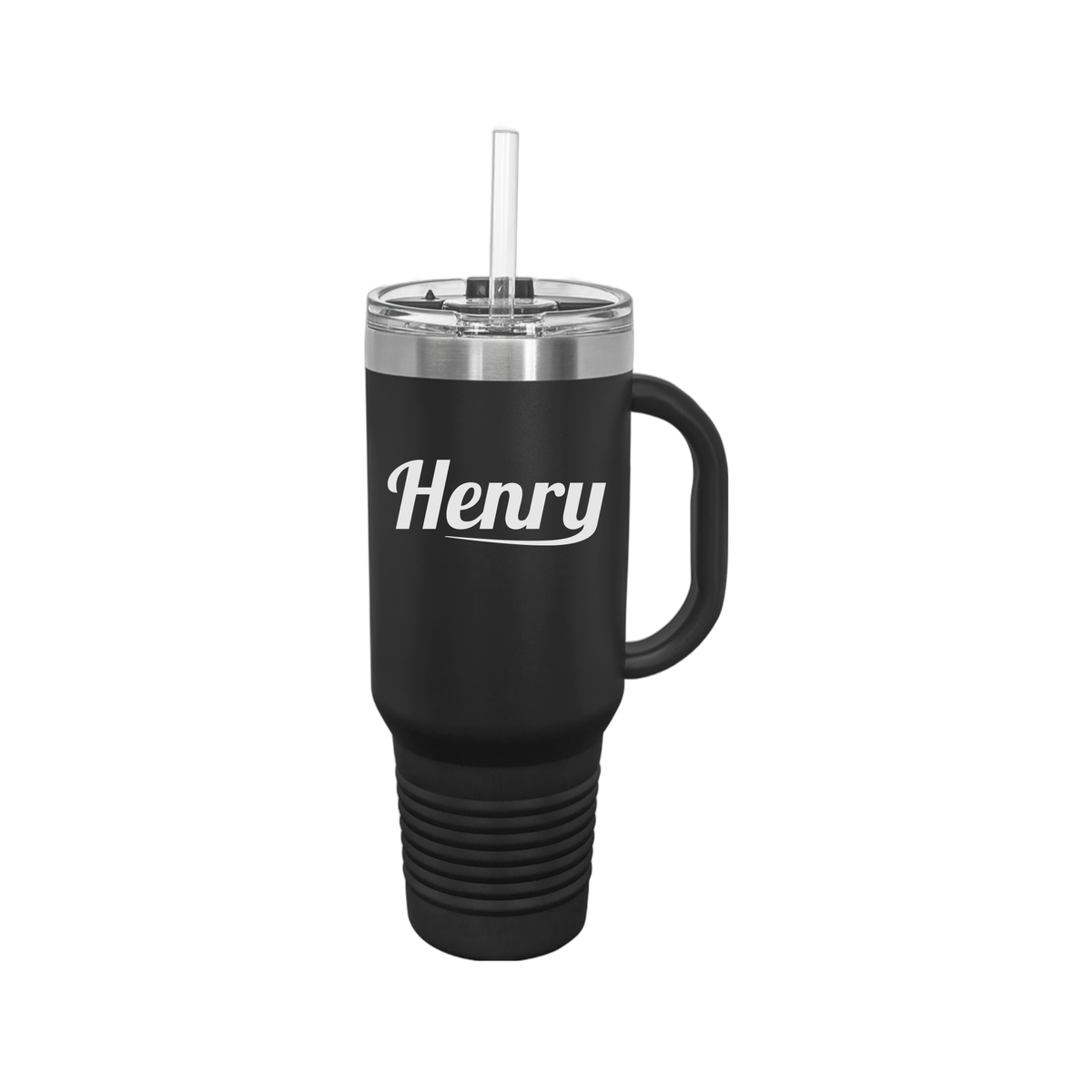 henrymeds-travel-mug-40oz-uv-drinkwarefront-40ozTravelMug-black-flat-front