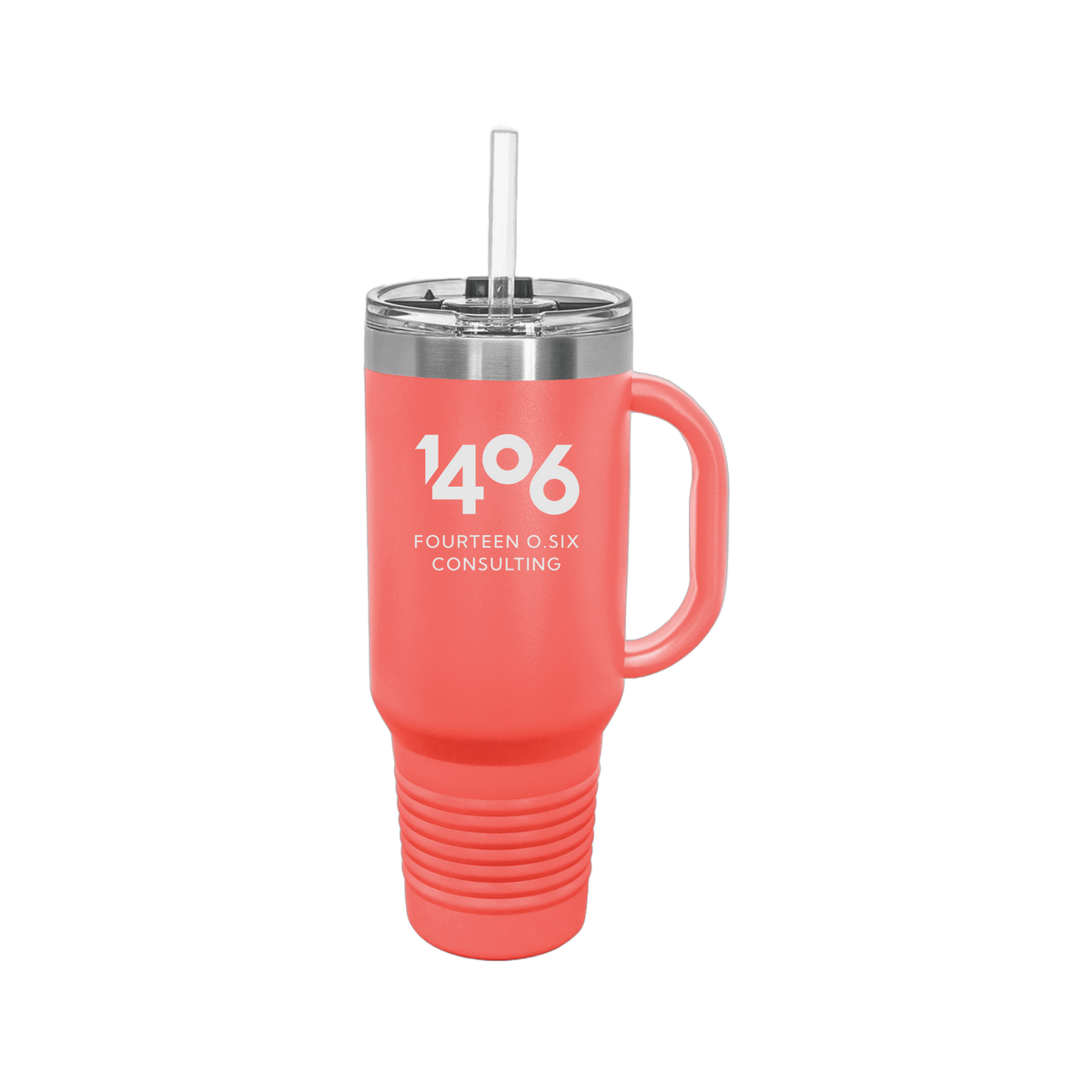 1406consulting-travel-mug-40oz-uv-drinkwarefront-40ozTravelMug-coral-flat-front