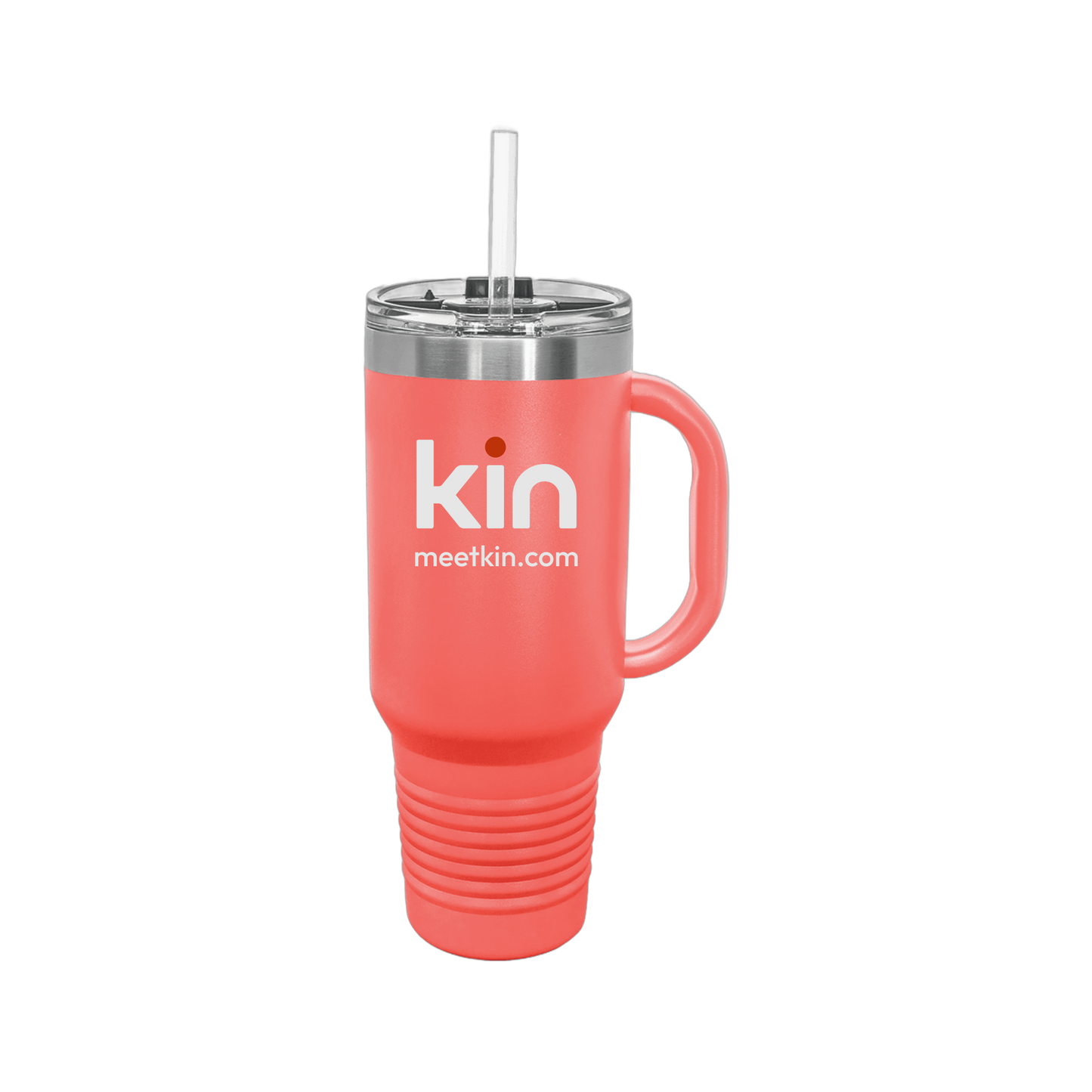 kin-travel-mug-40oz-uv-drinkwarefront-40ozTravelMug-coral-flat-front