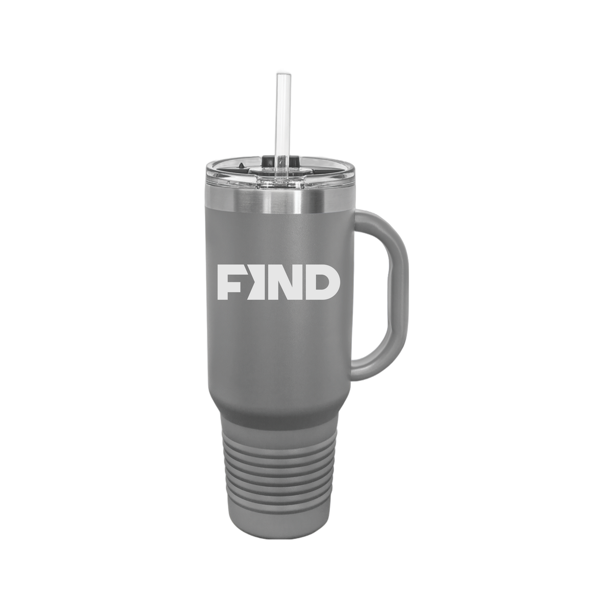 findrealestate-travel-mug-40oz-uv-drinkwarefront-40ozTravelMug-darkgray-flat-front