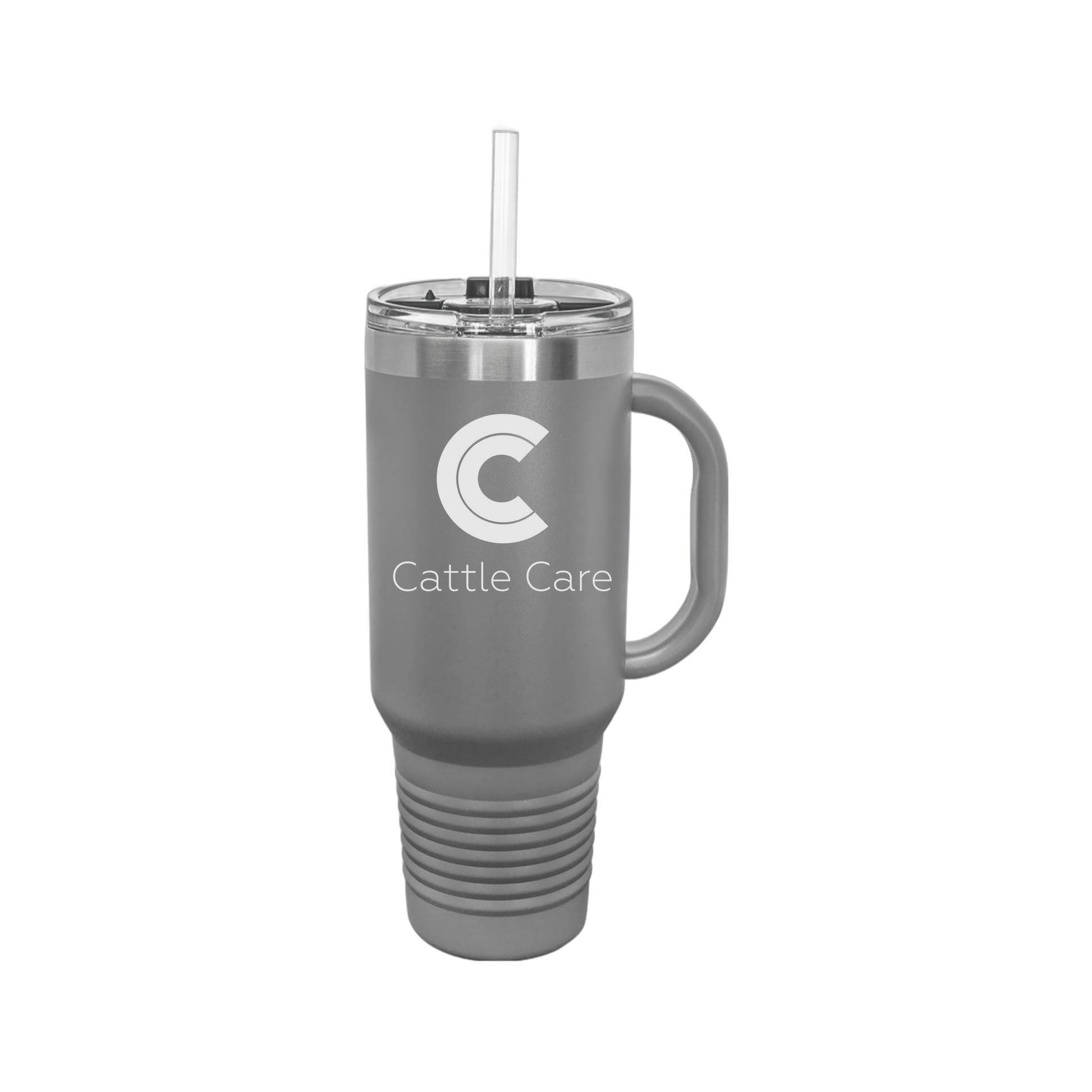 cattle-care-travel-mug-40oz-uv-drinkwarefront-40ozTravelMug-darkgray-flat-front