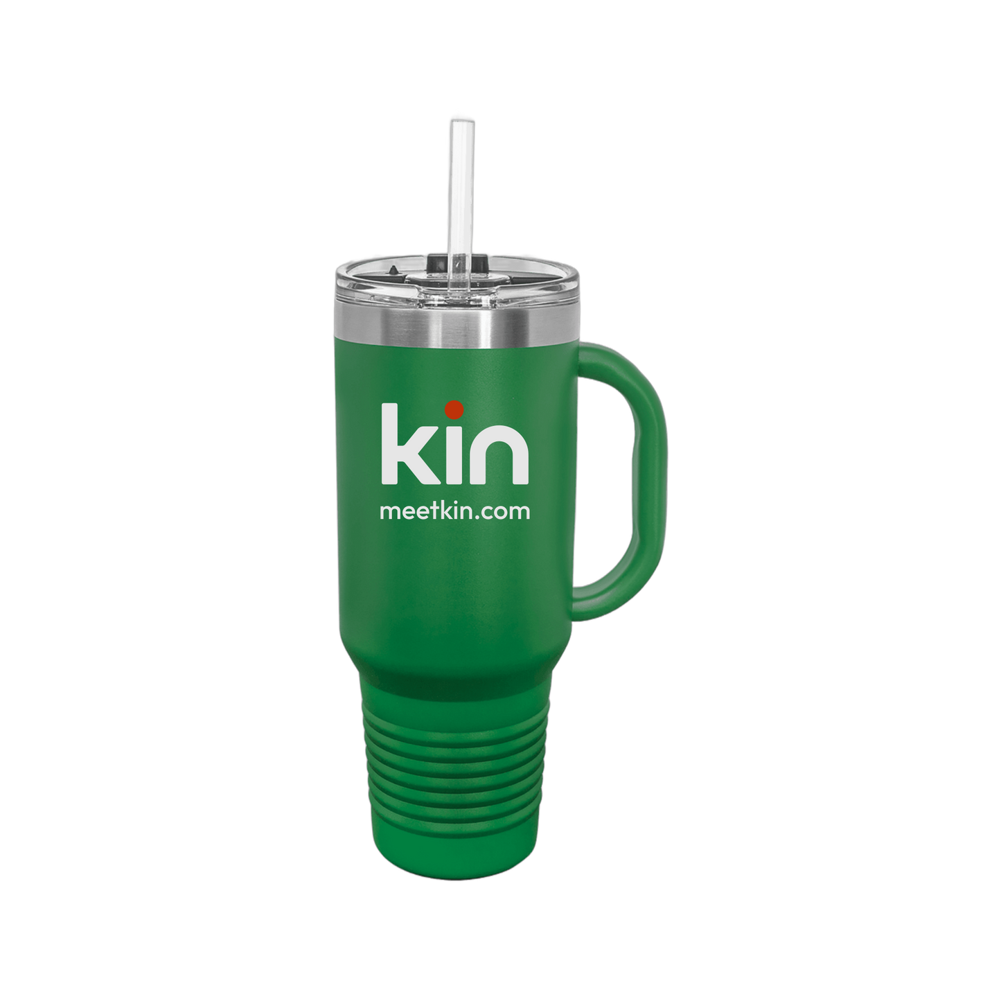 kin-travel-mug-40oz-uv-drinkwarefront-40ozTravelMug-green-flat-front