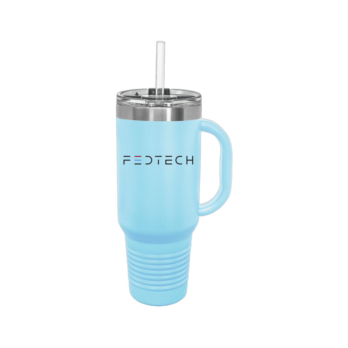fedtech-travel-mug-40oz-uv-drinkwarefront-40ozTravelMug-lightblue-flat-front