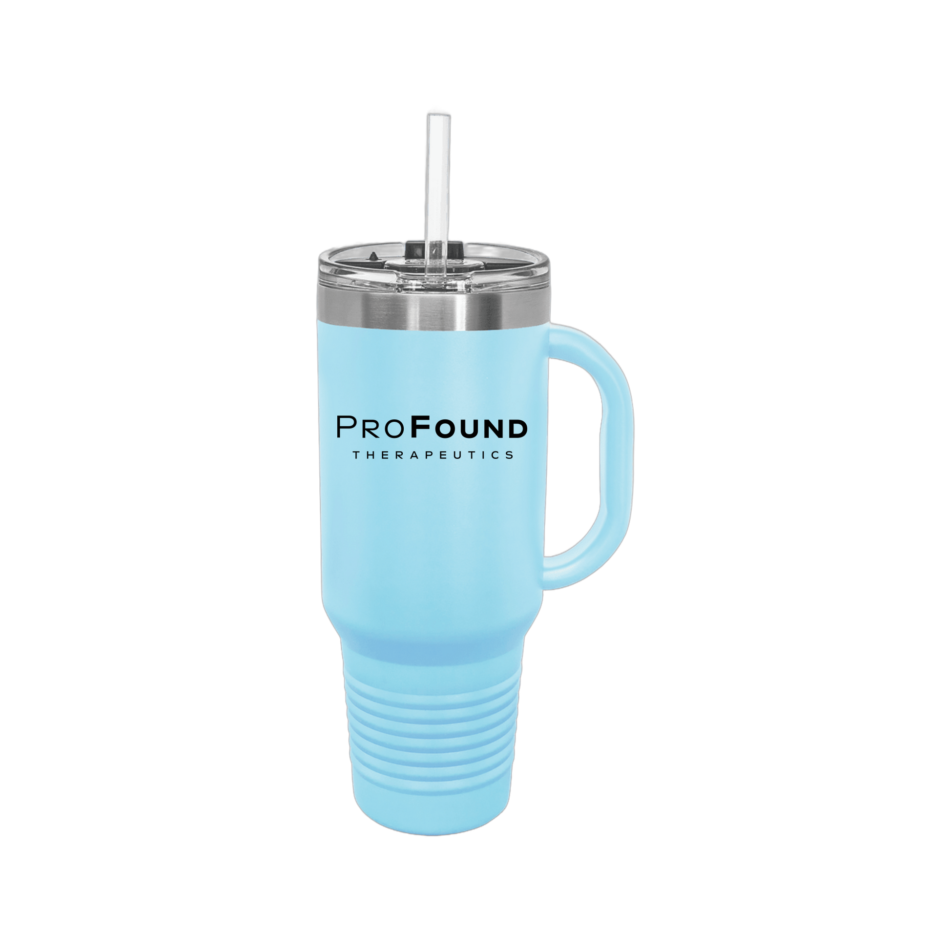 profoundtx-travel-mug-40oz-uv-drinkwarefront-40ozTravelMug-lightblue-flat-front