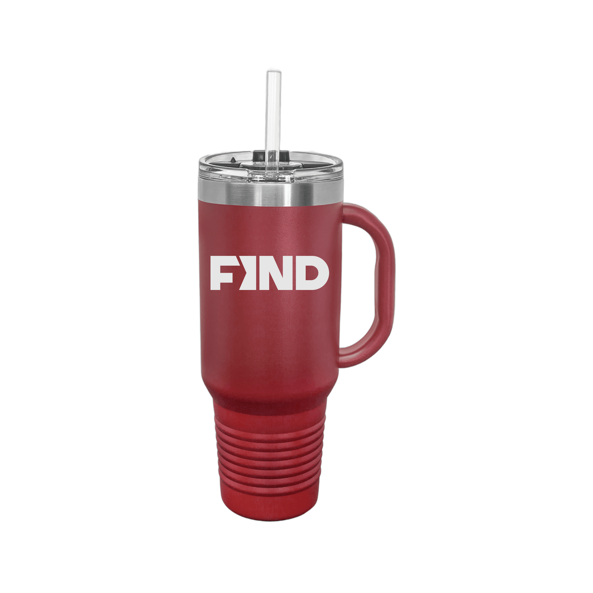 findrealestate-travel-mug-40oz-uv-drinkwarefront-40ozTravelMug-maroon-flat-front