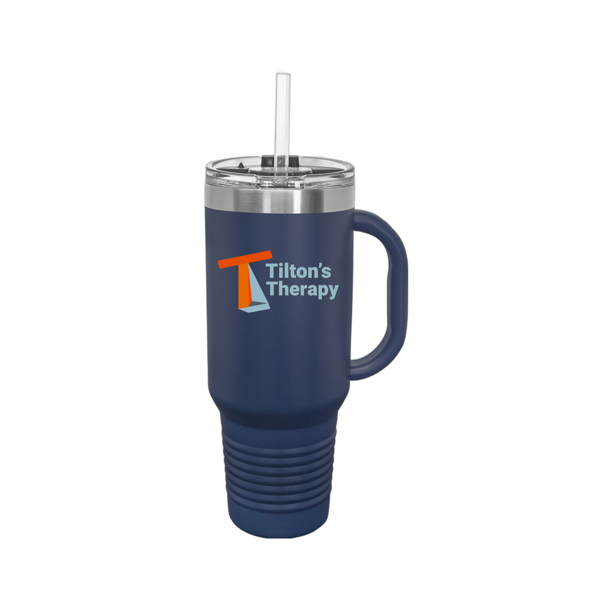 tiltonstherapy-travel-mug-40oz-uv-drinkwarefront-40ozTravelMug-navyblue-flat-front