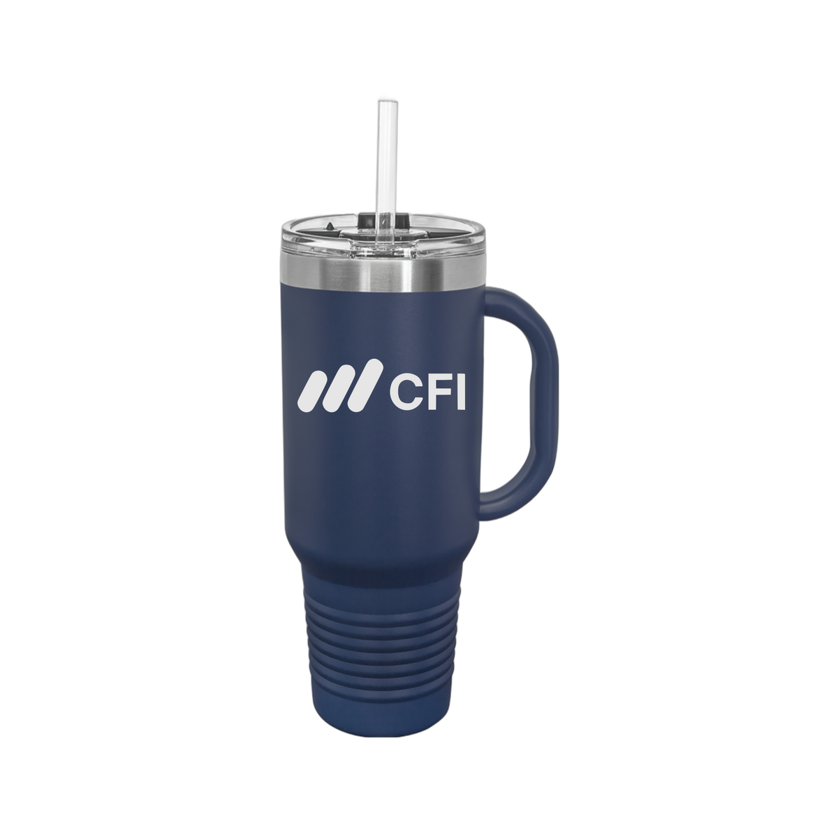 corporatefinanceinstitute-travel-mug-40oz-uv-drinkwarefront-40ozTravelMug-navyblue-flat-front