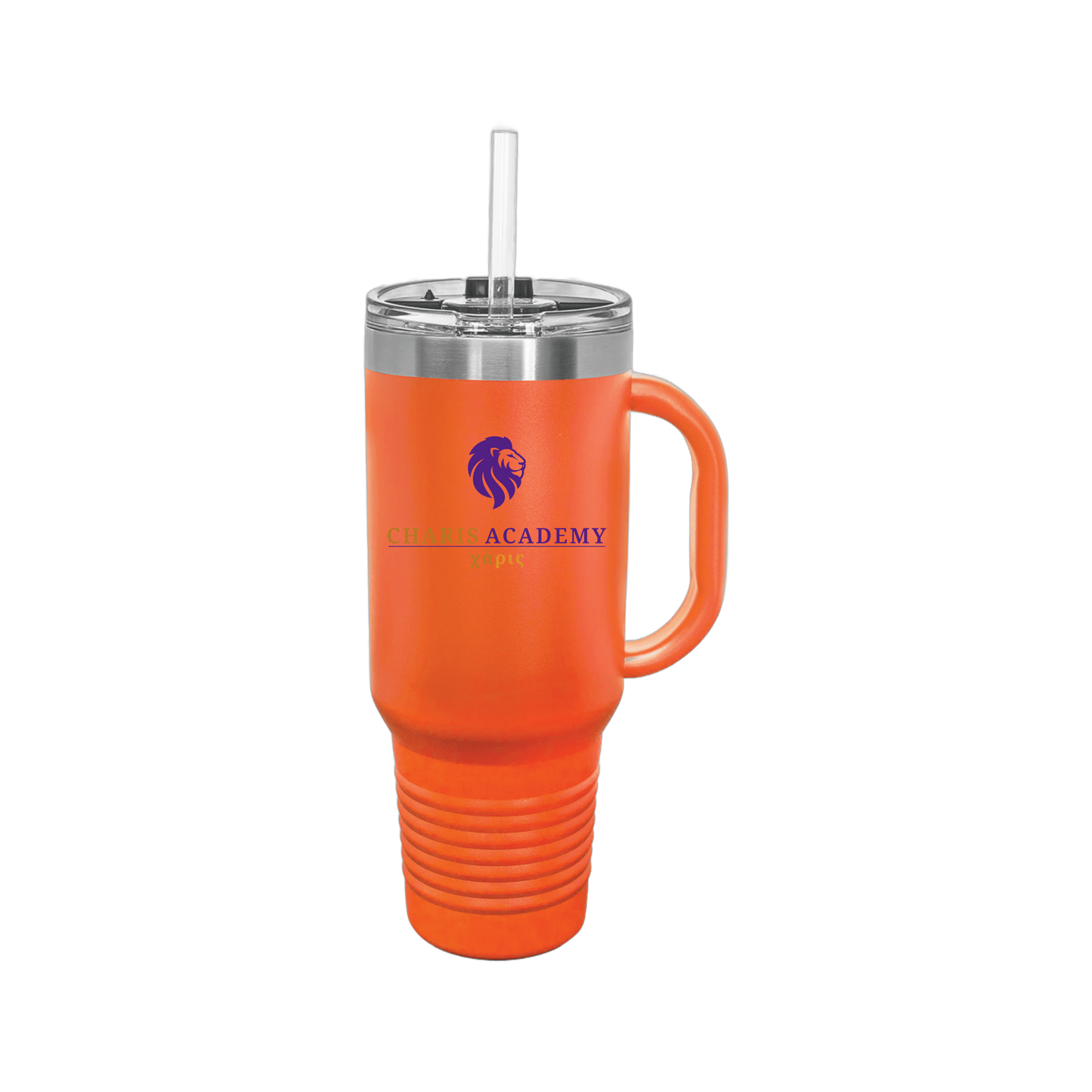 cahazleton-travel-mug-40oz-uv-drinkwarefront-40ozTravelMug-orange-flat-front