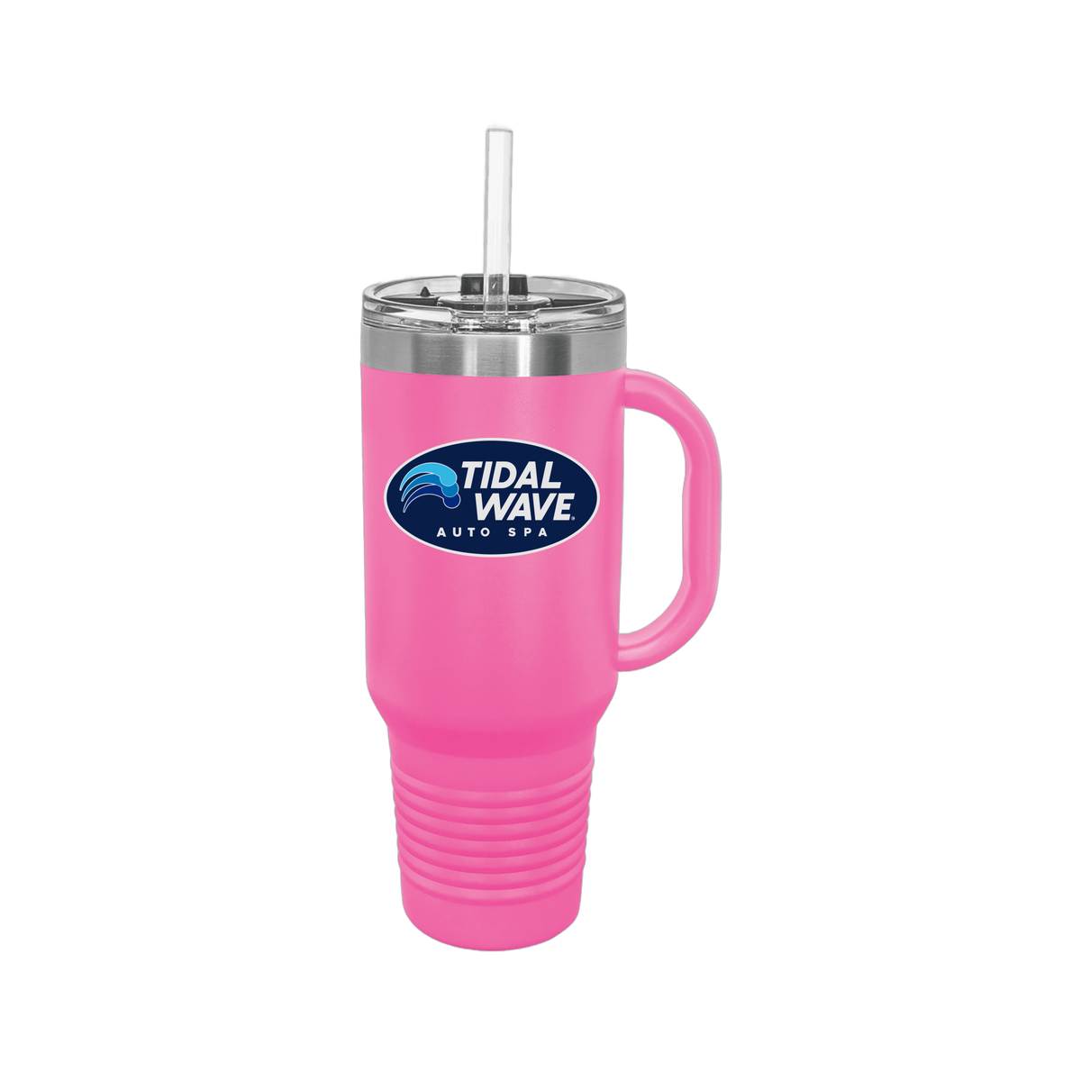 tidalwaveautospa-travel-mug-40oz-uv-drinkwarefront-40ozTravelMug-pink-flat-front