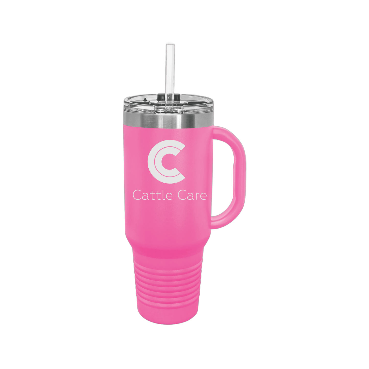 cattle-care-travel-mug-40oz-uv-drinkwarefront-40ozTravelMug-pink-flat-front