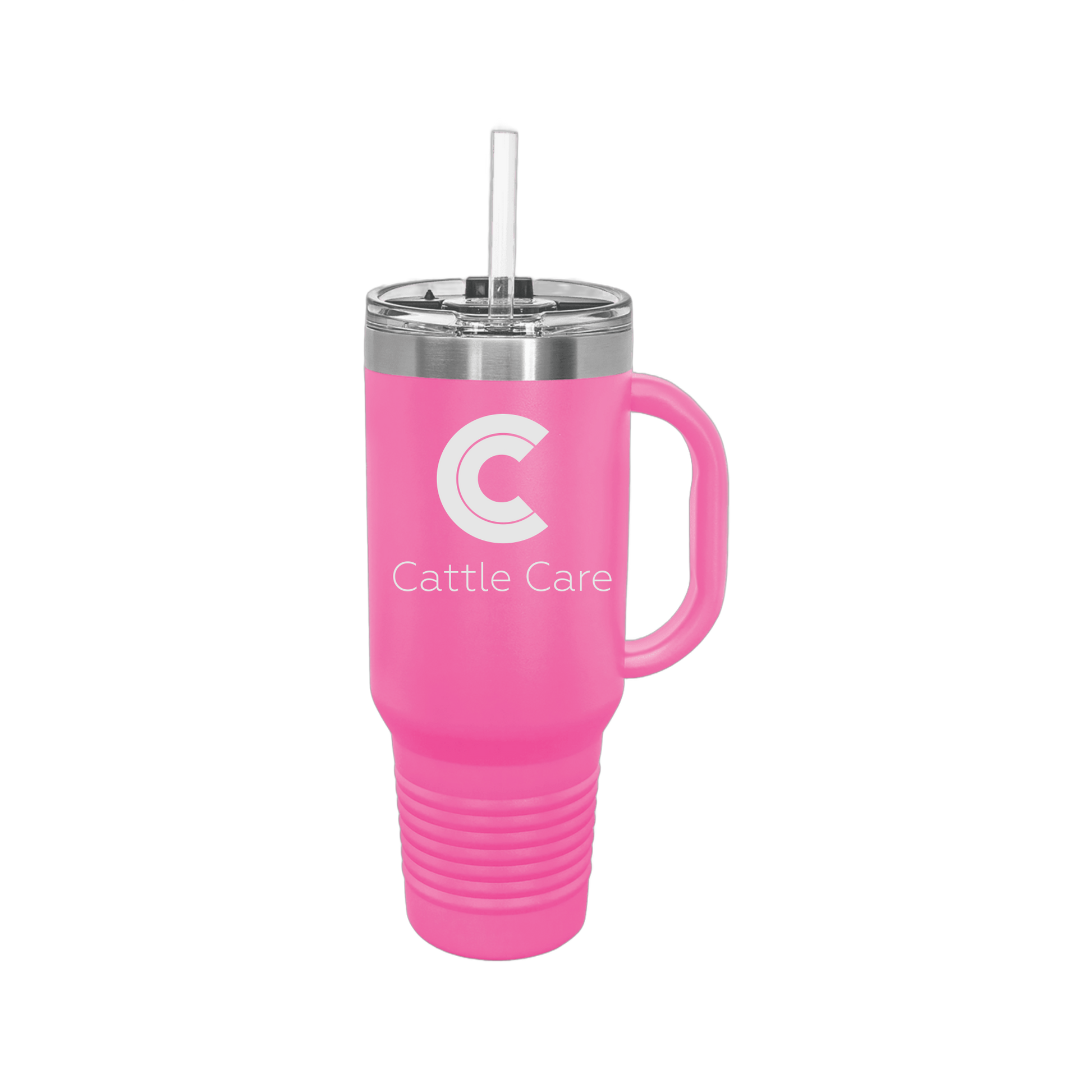cattle-care-travel-mug-40oz-uv-drinkwarefront-40ozTravelMug-pink-flat-front