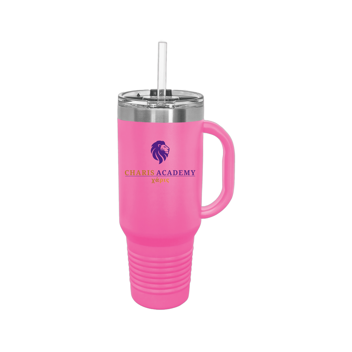 cahazleton-travel-mug-40oz-uv-drinkwarefront-40ozTravelMug-pink-flat-front