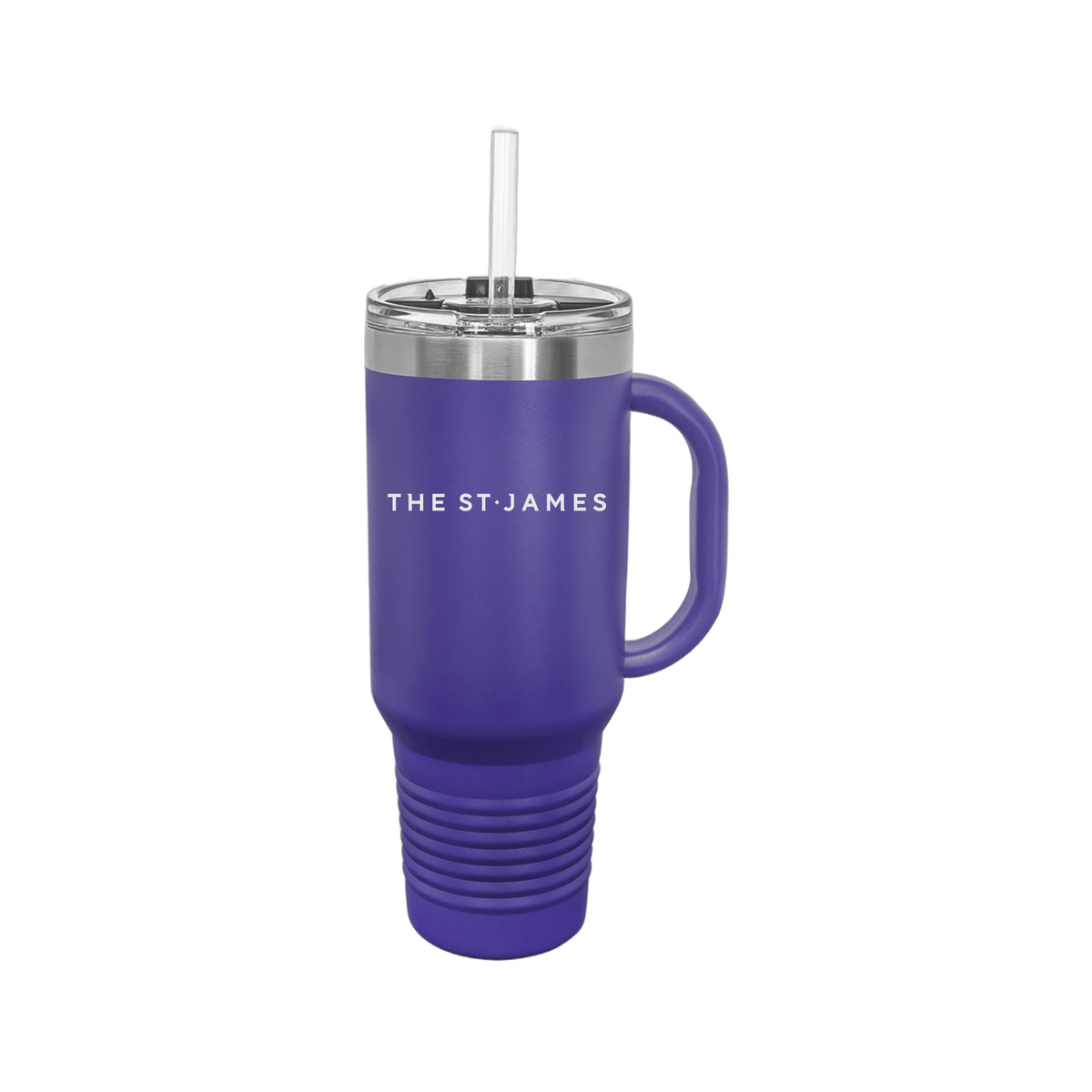 thestjames-travel-mug-40oz-uv-drinkwarefront-40ozTravelMug-purple-flat-front