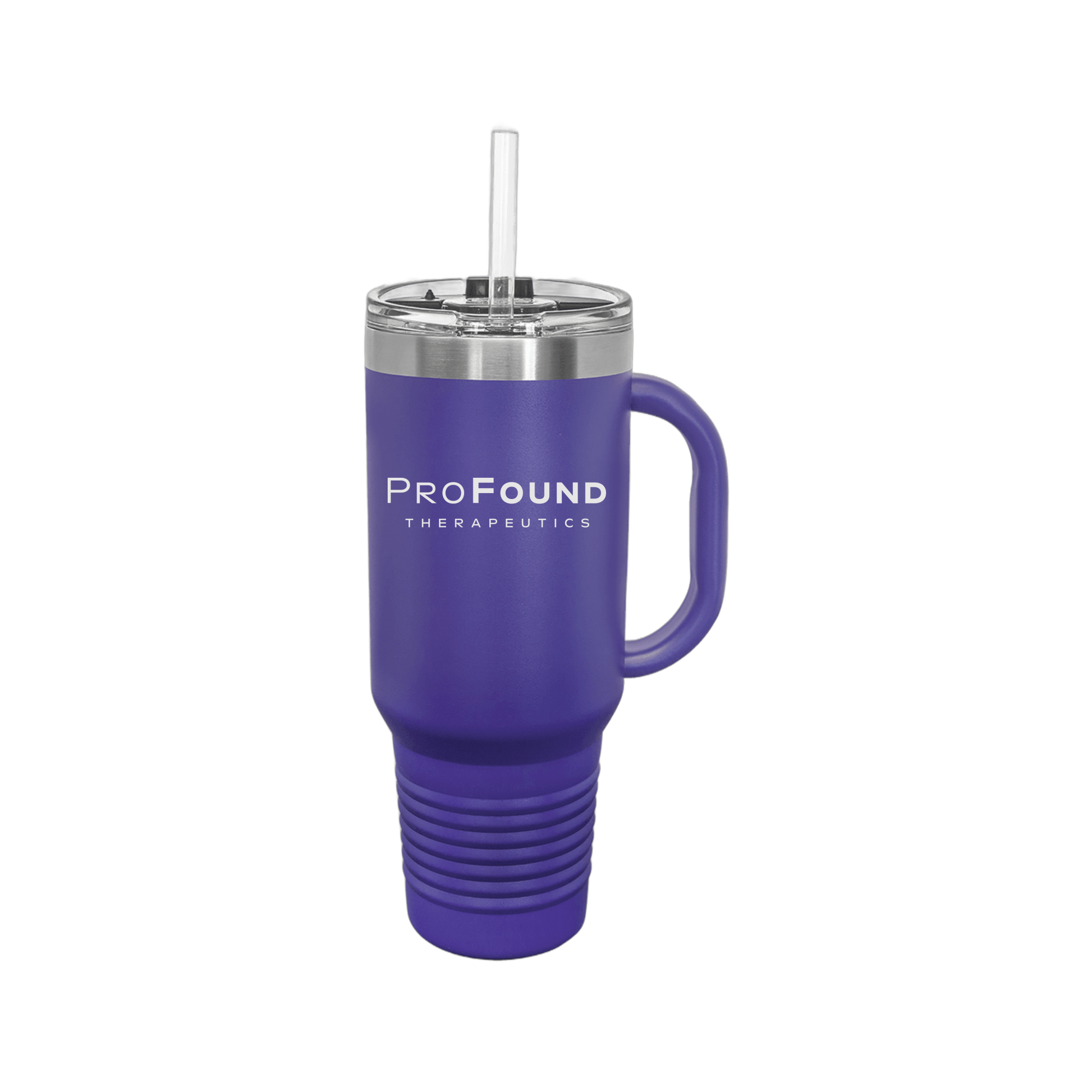 profoundtx-travel-mug-40oz-uv-drinkwarefront-40ozTravelMug-purple-flat-front