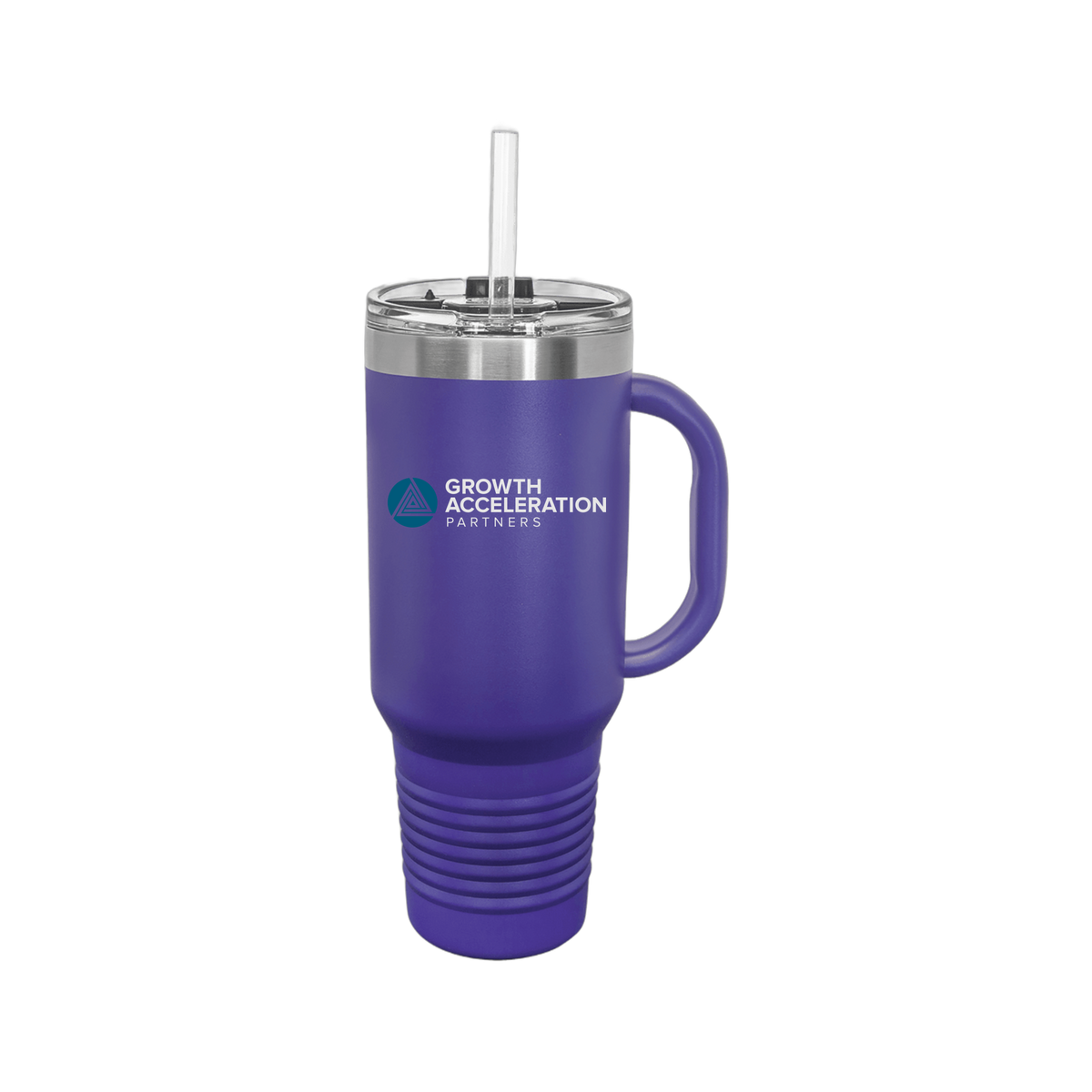 growthaccelerationpartners-travel-mug-40oz-uv-drinkwarefront-40ozTravelMug-purple-flat-front