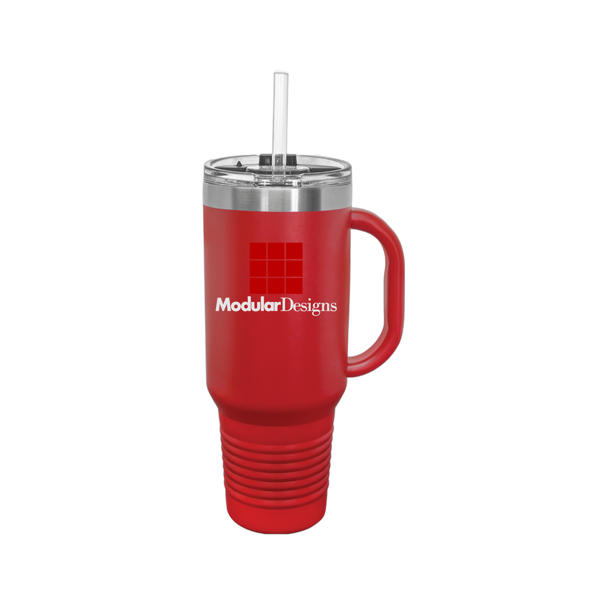 modulardesignsflooring-travel-mug-40oz-uv-drinkwarefront-40ozTravelMug-red-flat-front