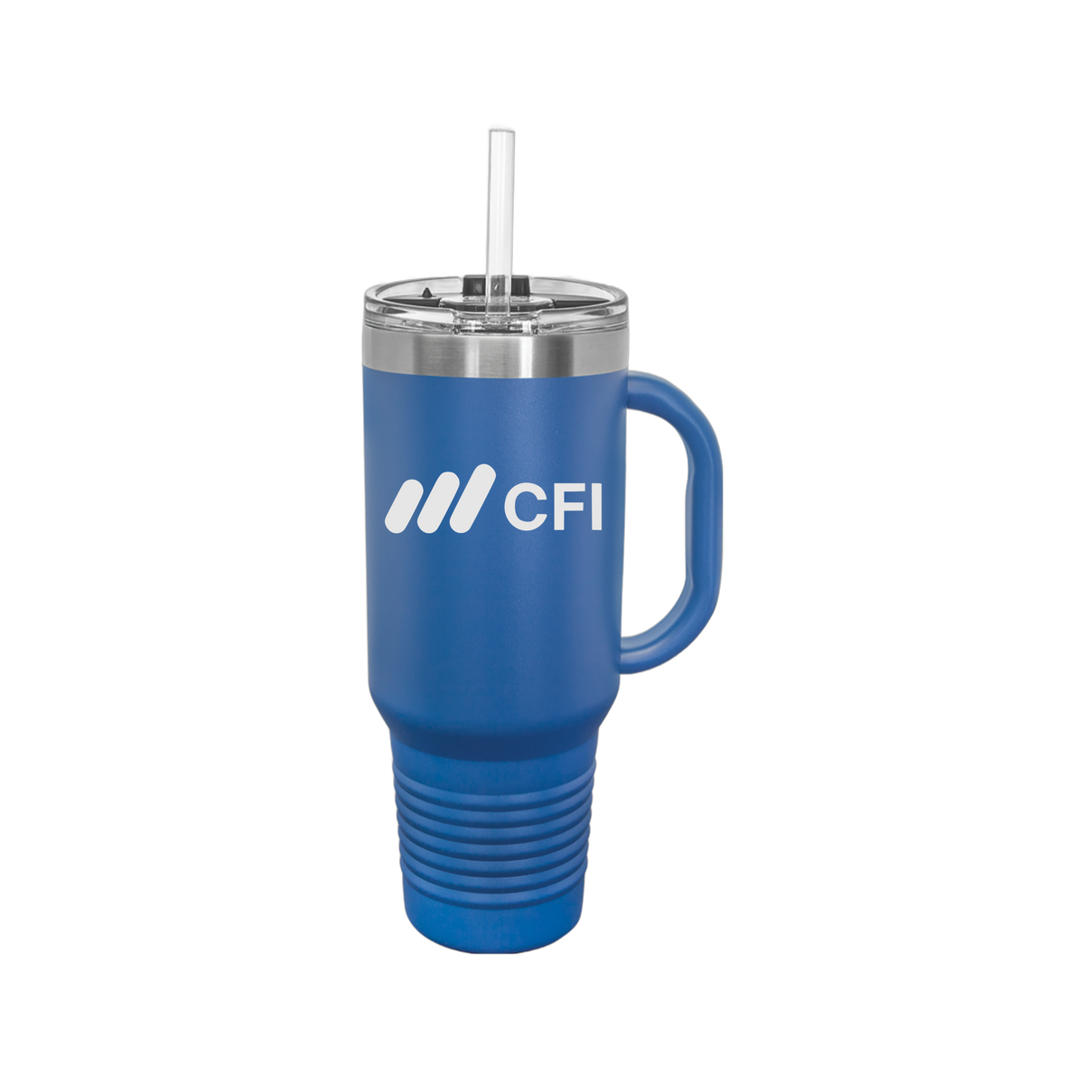 corporatefinanceinstitute-travel-mug-40oz-uv-drinkwarefront-40ozTravelMug-royalblue-flat-front